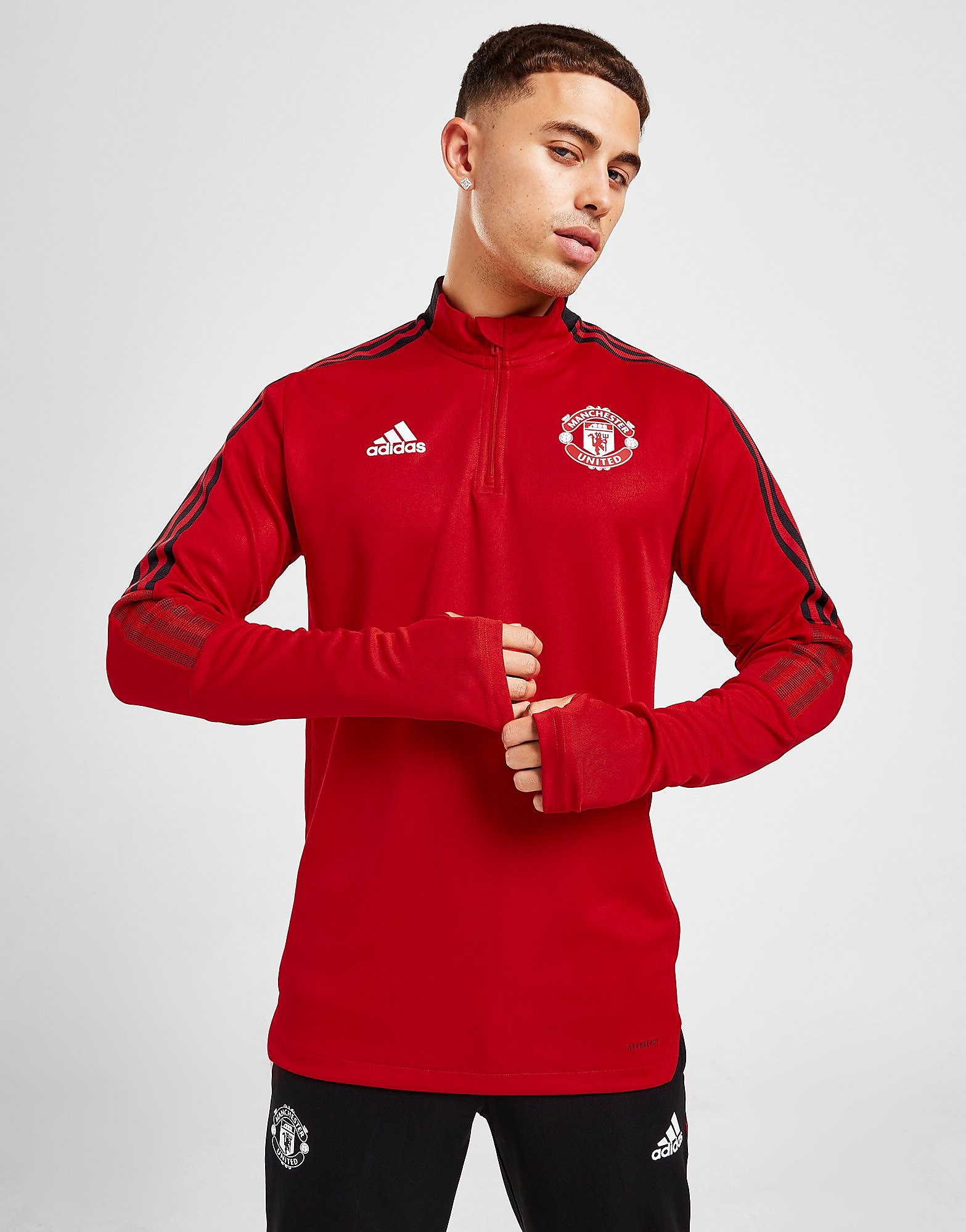 

adidas Manchester United FC Training Top - Team Collegiate Red - Mens, Team Collegiate Red