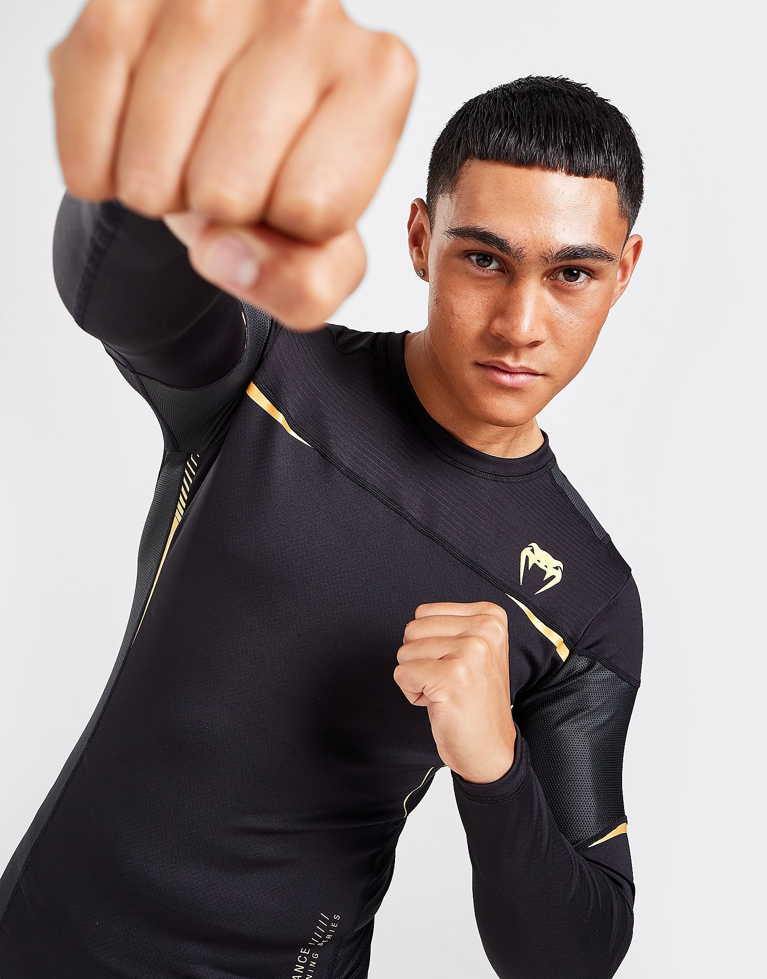 

Venum Tempest Rash-Guard Long Sleeve Top - Black - Mens, Black