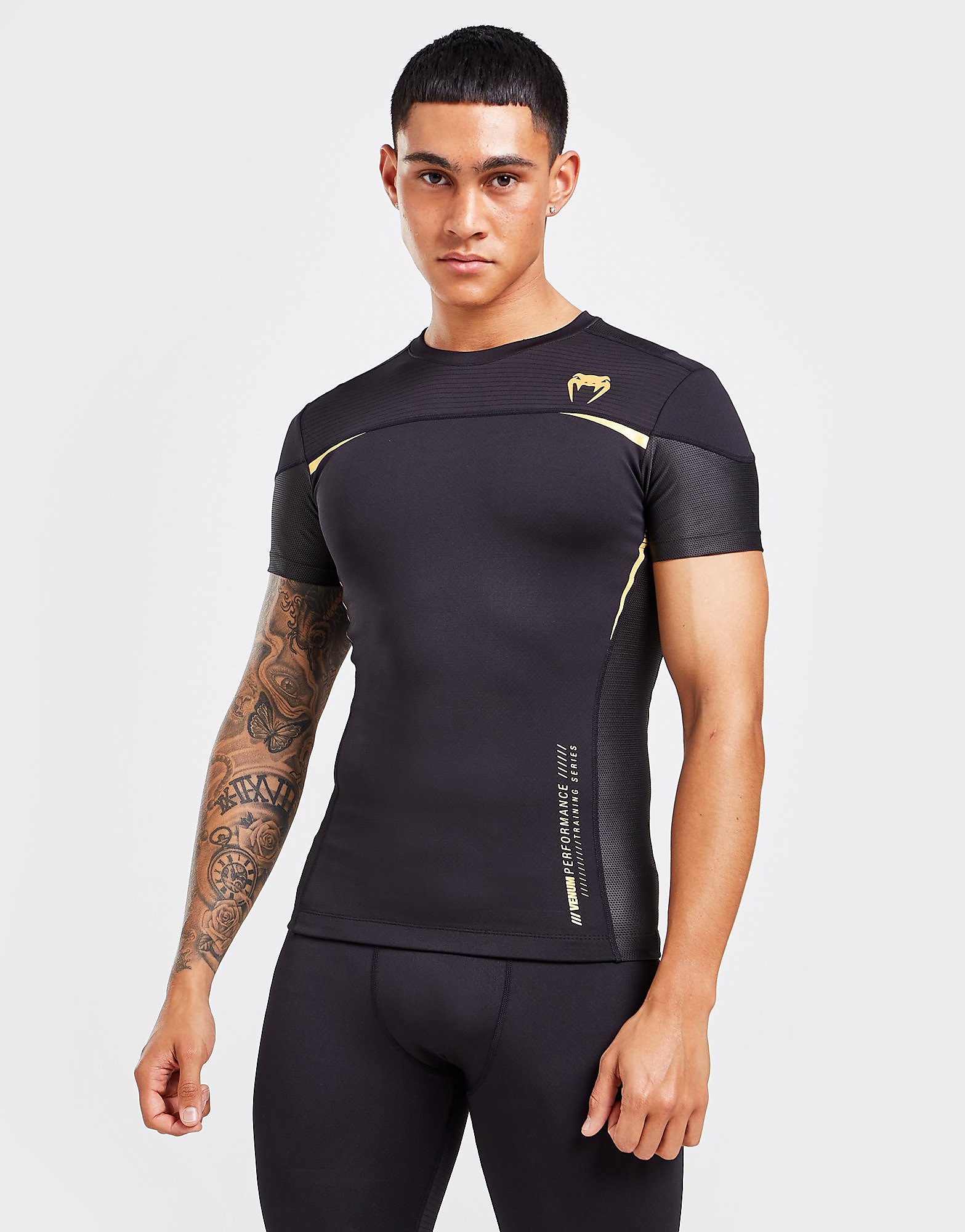 

Venum Tempest Rash-Guard Short Sleeve Top - Black - Mens, Black