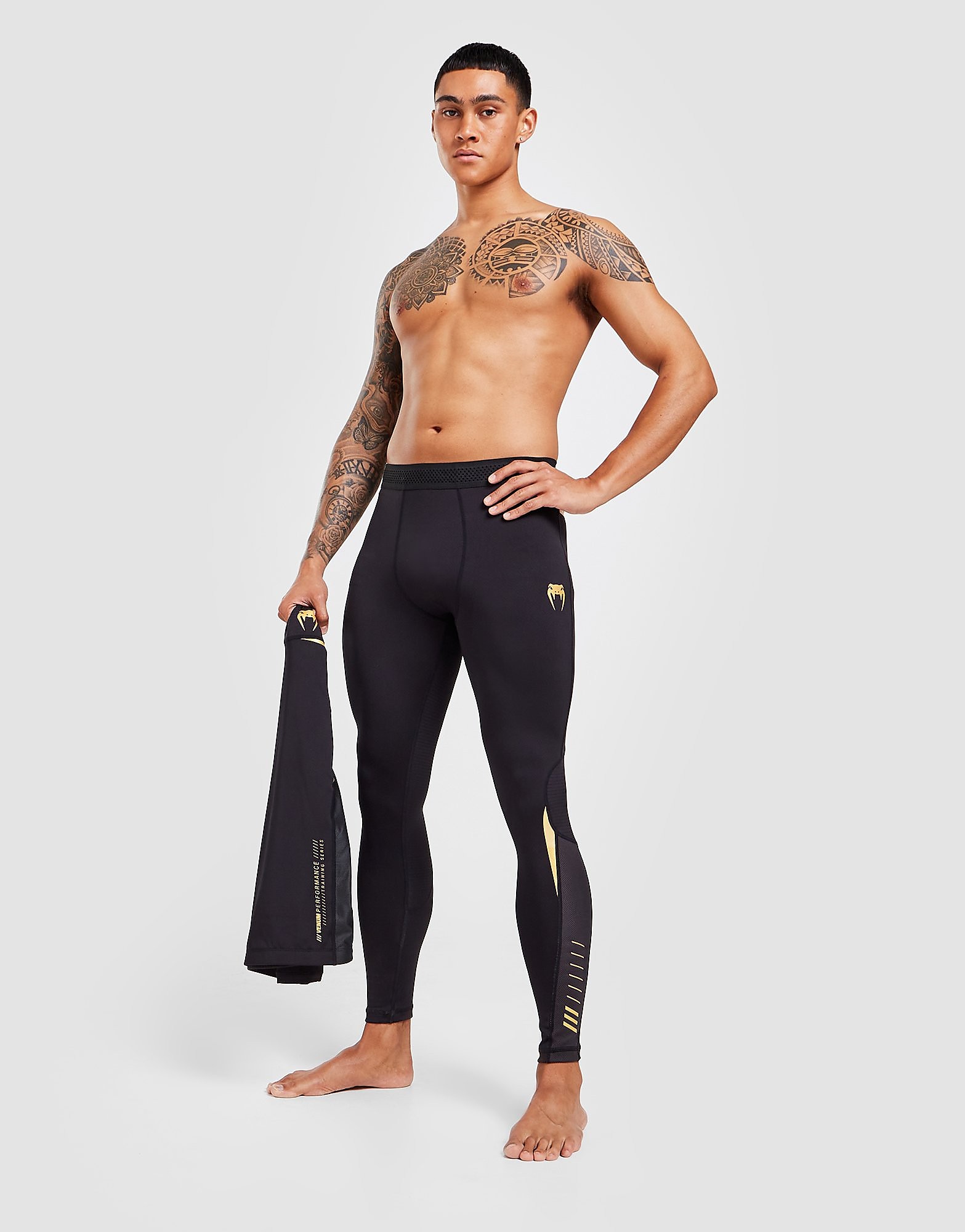 

Venum Tempest Rash-Guard Tights - Black - Mens, Black