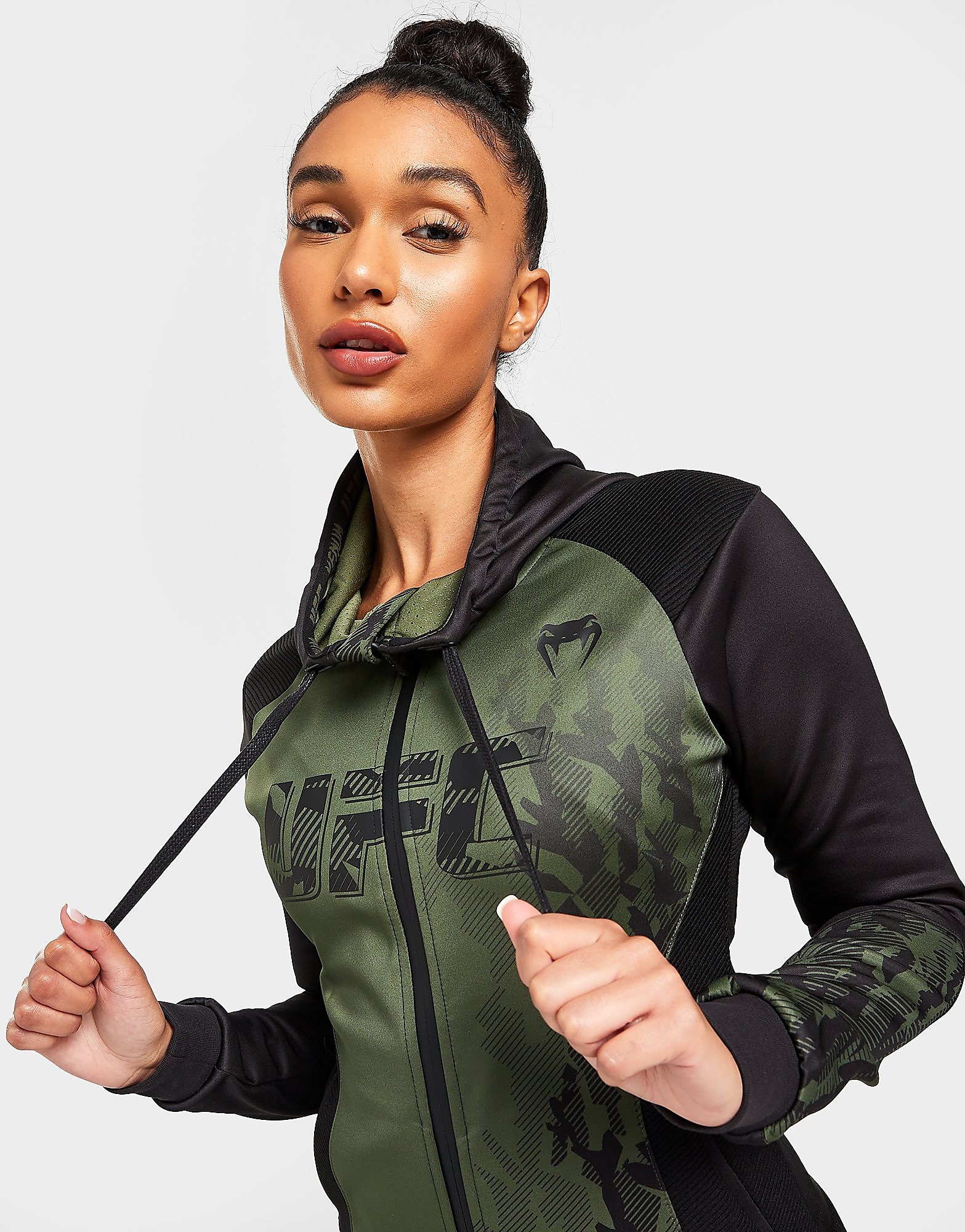 

Venum UFC Fight Week Full Zip Hoodie - Green - Womens, Green