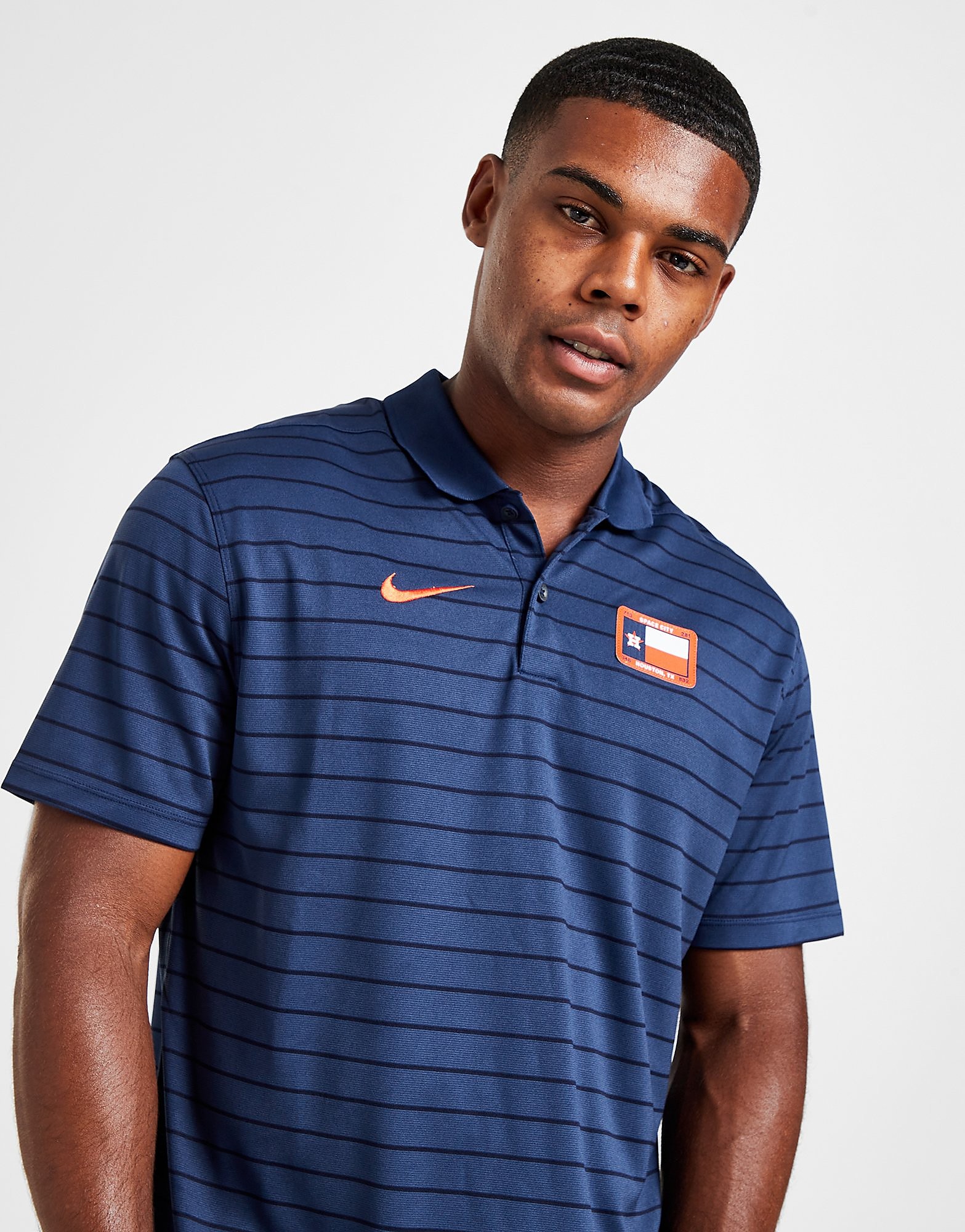 

Nike MLB Houston Astros City Connect Striped Polo Shirt - Blue - Mens, Blue