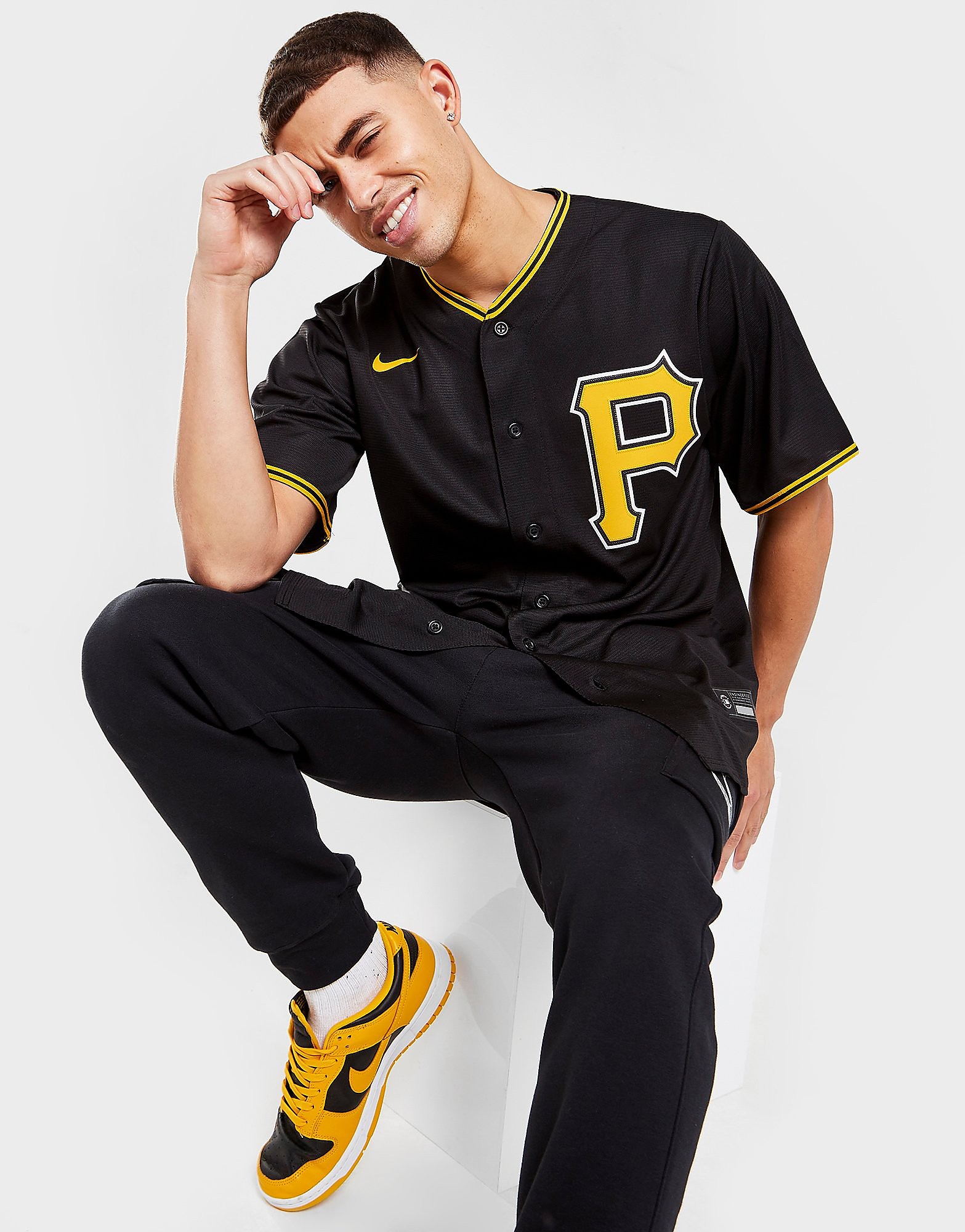 

Nike MLB Pittsburgh Pirates Alternate Jersey - Black - Mens, Black
