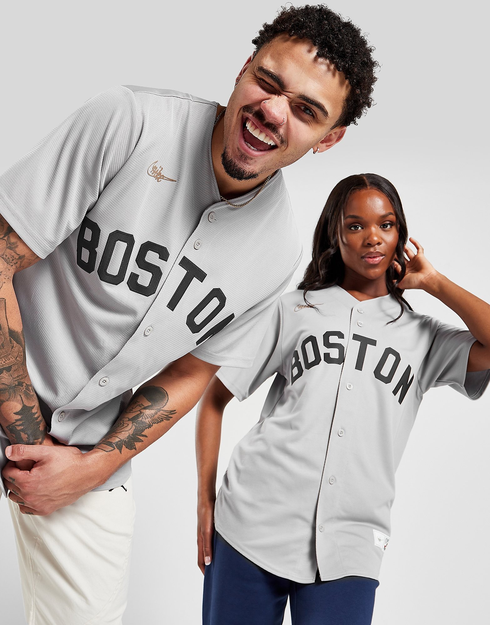 

Nike MLB Boston Red Sox Cooperstown Jersey - Grey - Mens, Grey