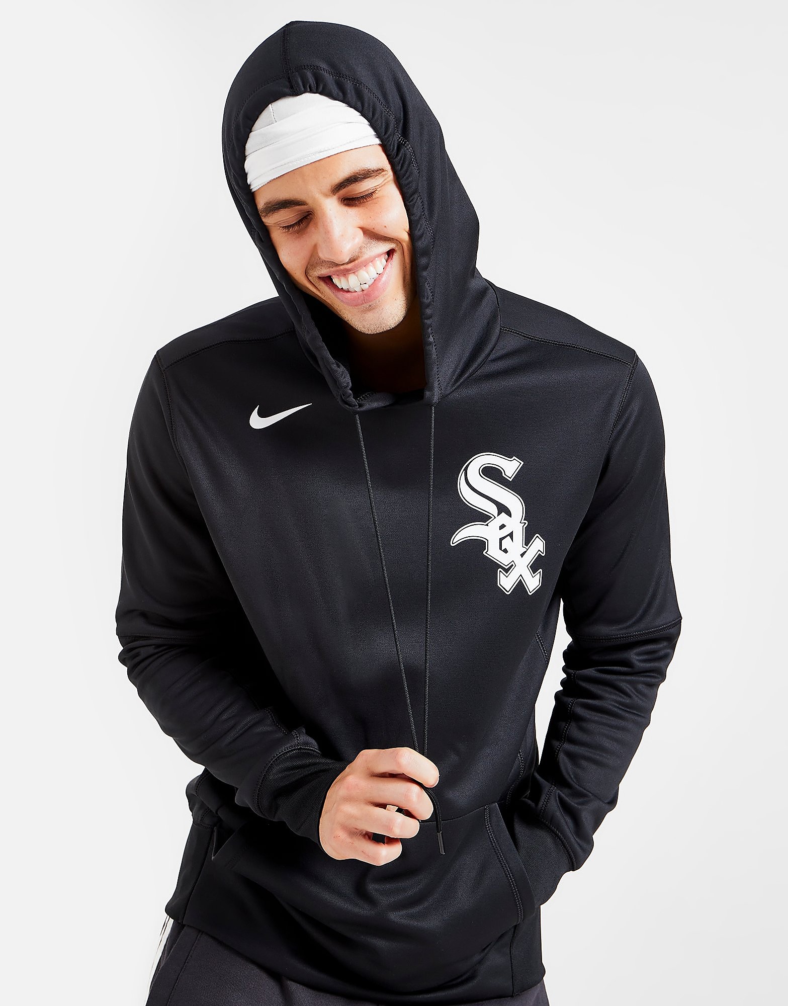 

Nike MLB Chicago White Sox Wordmark Therma Hoodie - Black - Mens, Black
