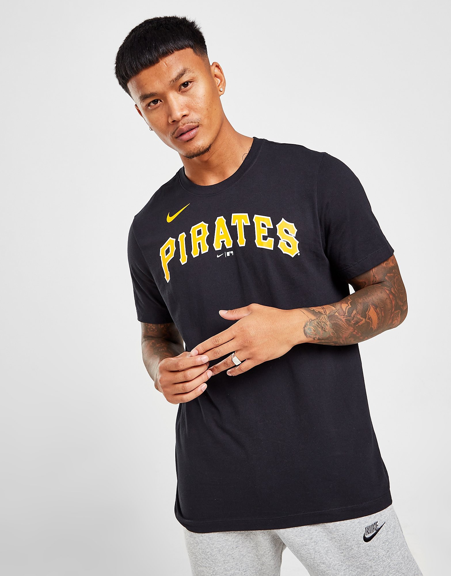 

Nike MLB Pittsburgh Pirates Wordmark T-Shirt - Black - Mens, Black