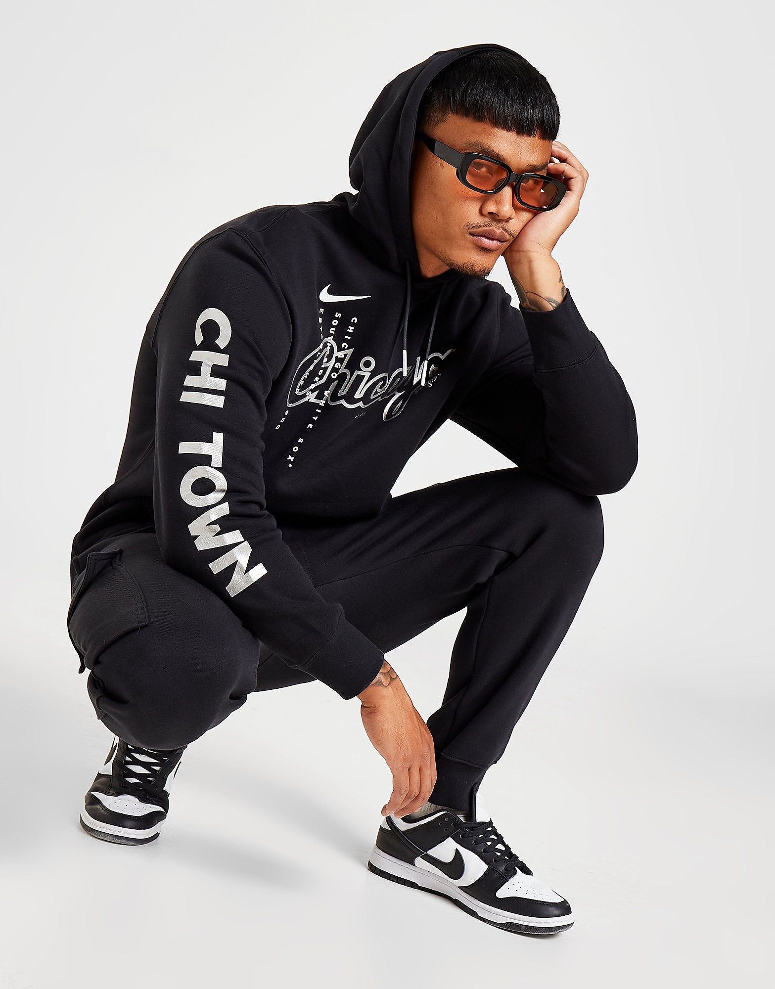 

Nike MLB Chicago White Sox Reflection Pullover Hoodie - Black - Mens, Black