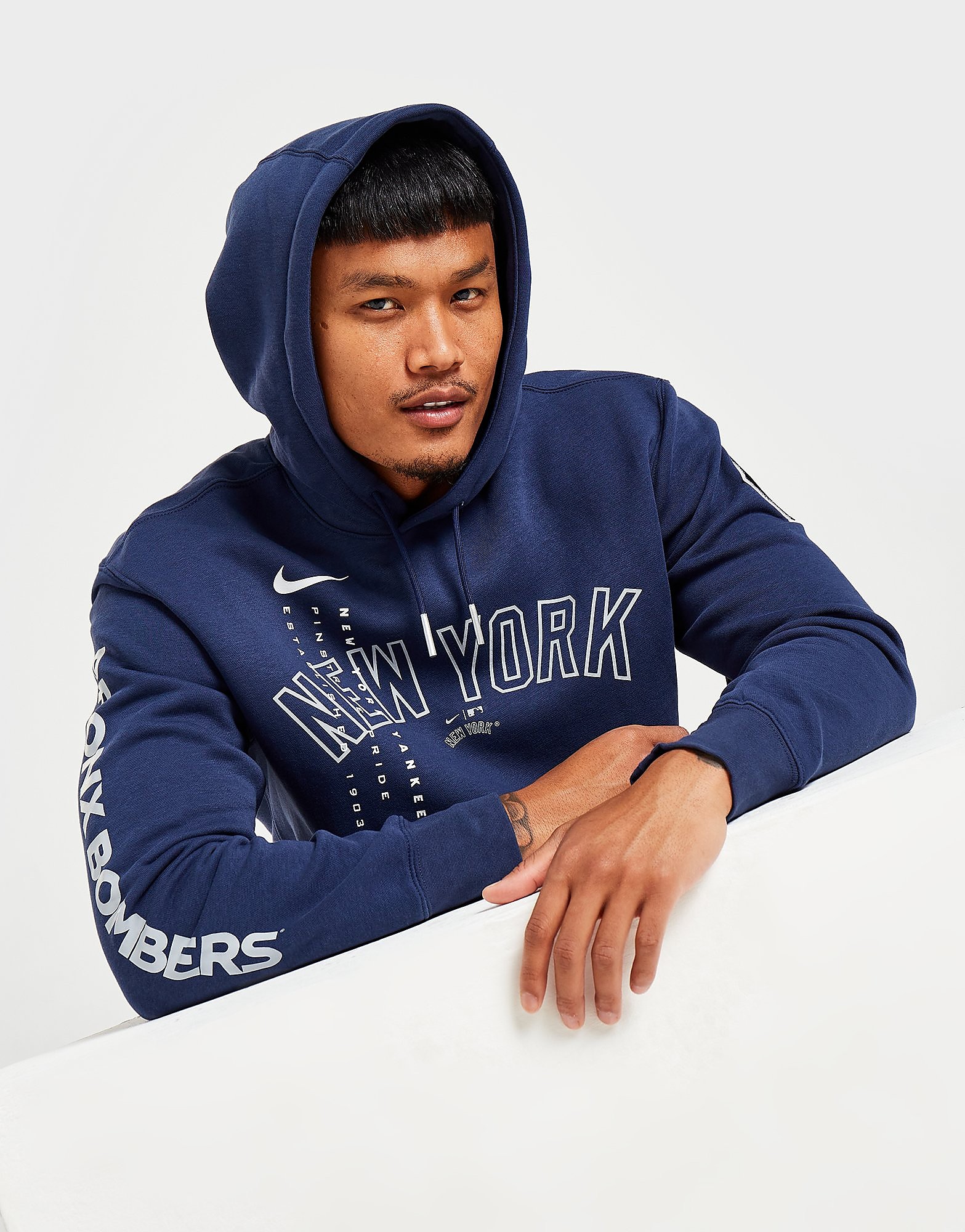 

Nike MLB New York Yankees Reflective Pullover Hoodie - Navy - Mens, Navy