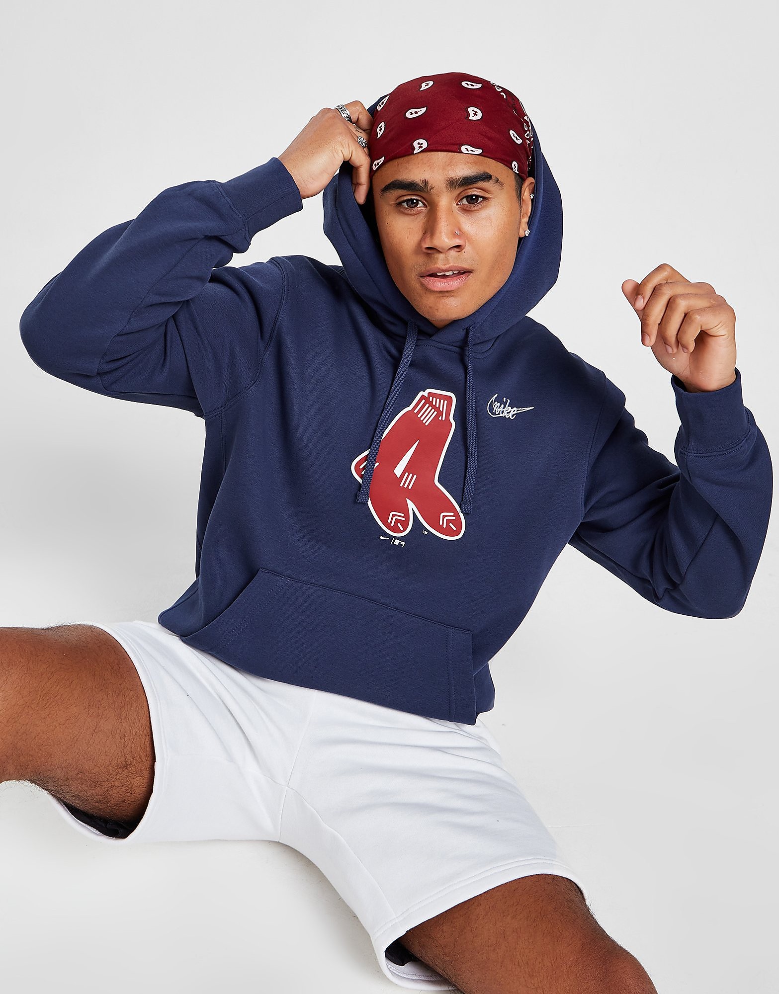 

Nike MLB Boston Red Sox Cooperstown Logo Hoodie - Blue - Mens, Blue