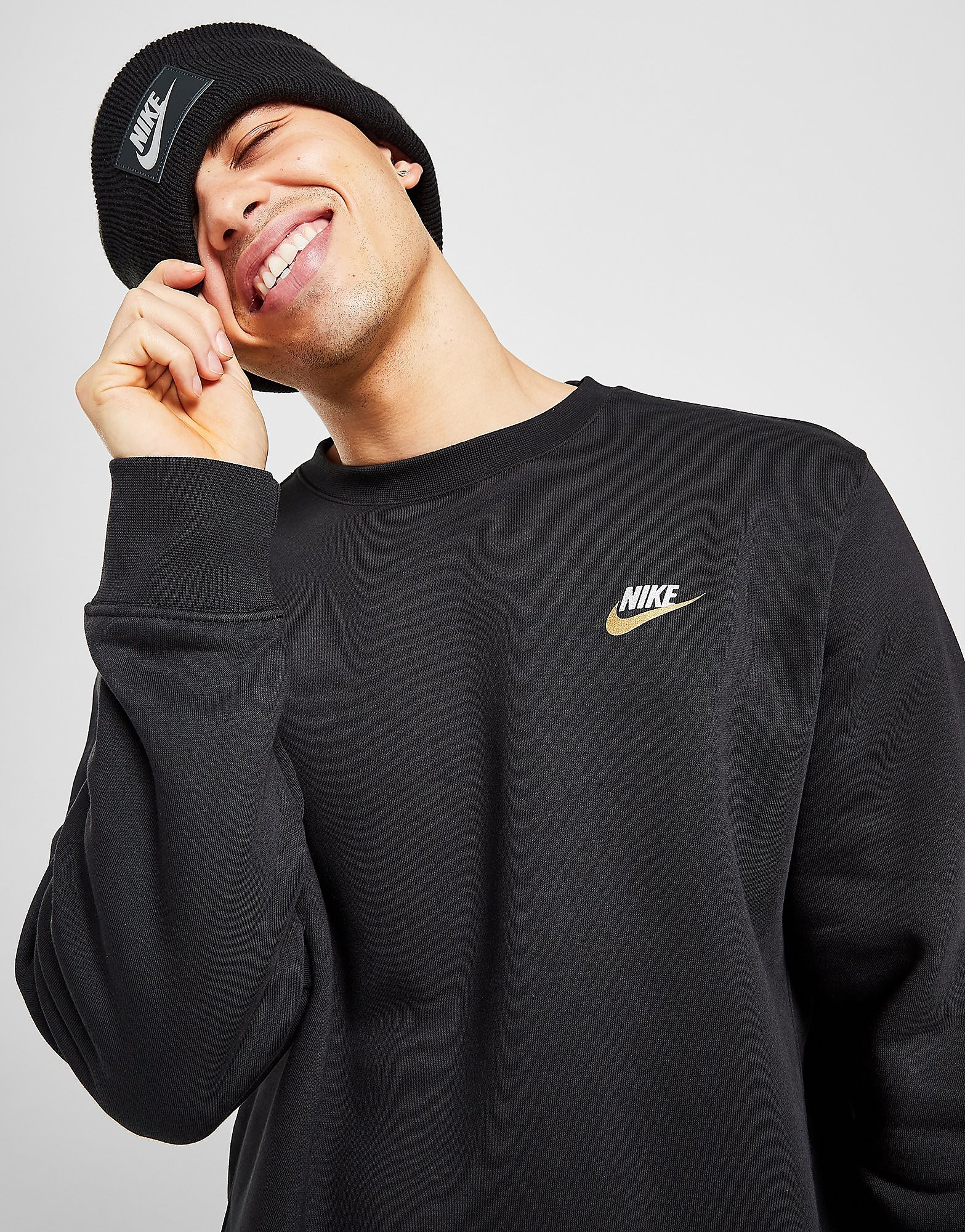 

Nike Foundation Crew Sweatshirt - Black - Mens, Black