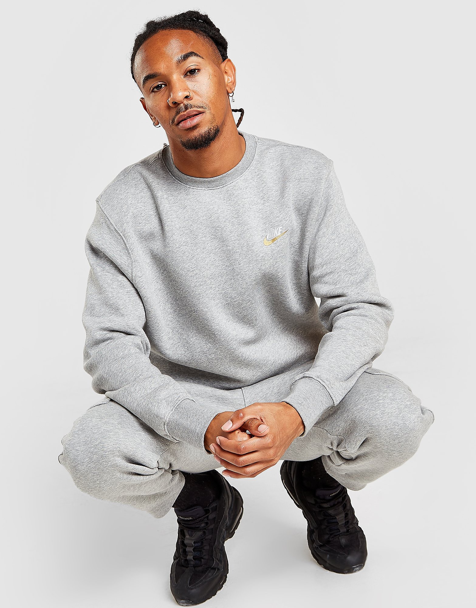 

Nike Club Crew Sweatshirt - Grey - Mens, Grey