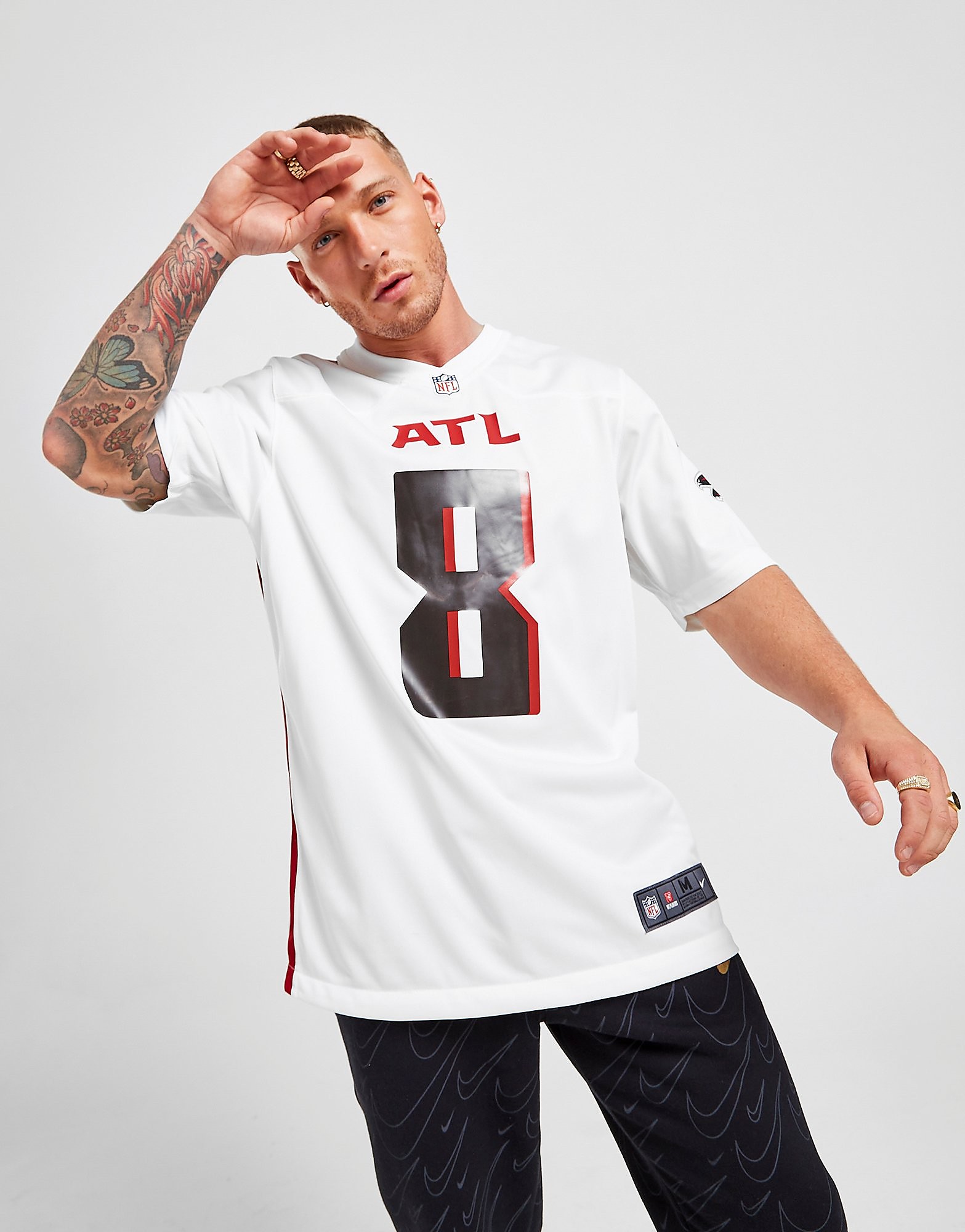 

Nike NFL Atlanta Falcons Pitts #8 Jersey - White - Mens, White
