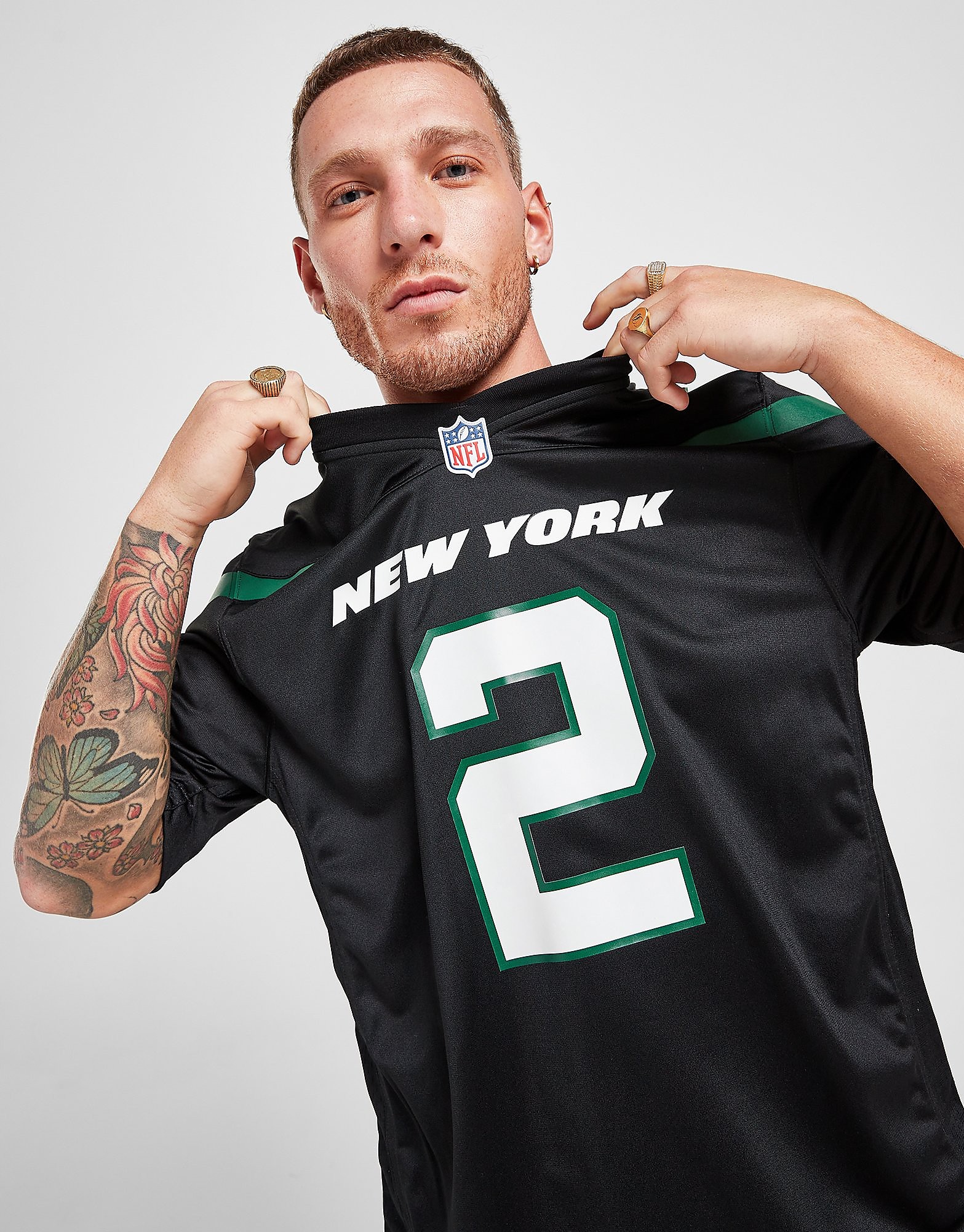 

Nike NFL New York Jets Wilson #2 Jersey - Black - Mens, Black