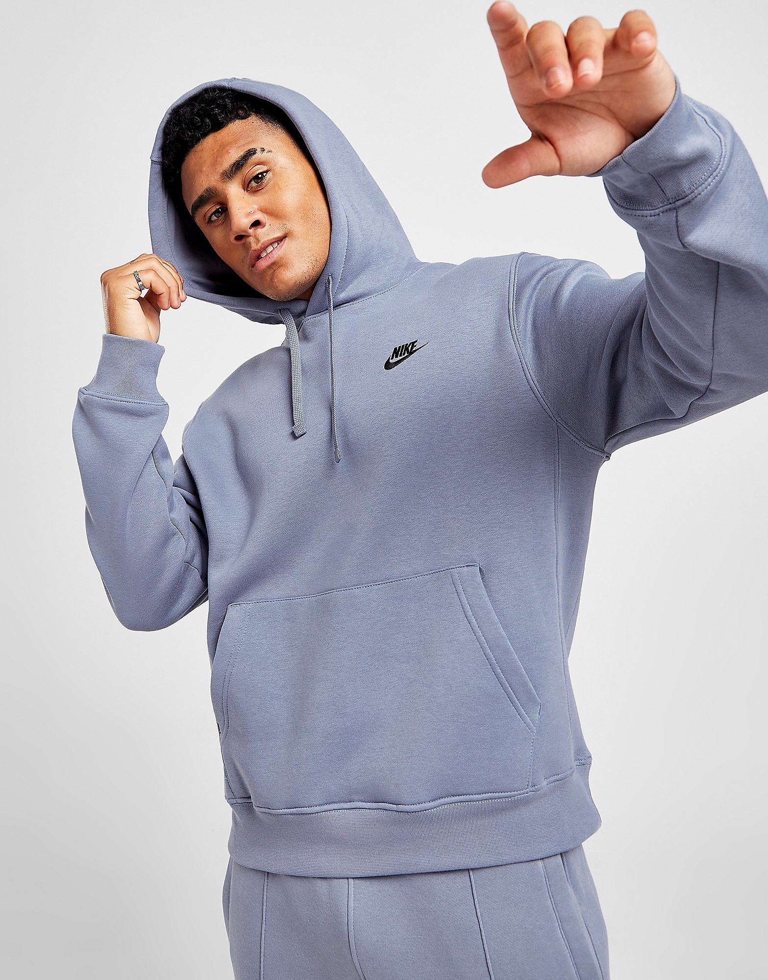 

Nike Sportswear Club Fleece Pullover Hoodie - Blue - Mens, Blue