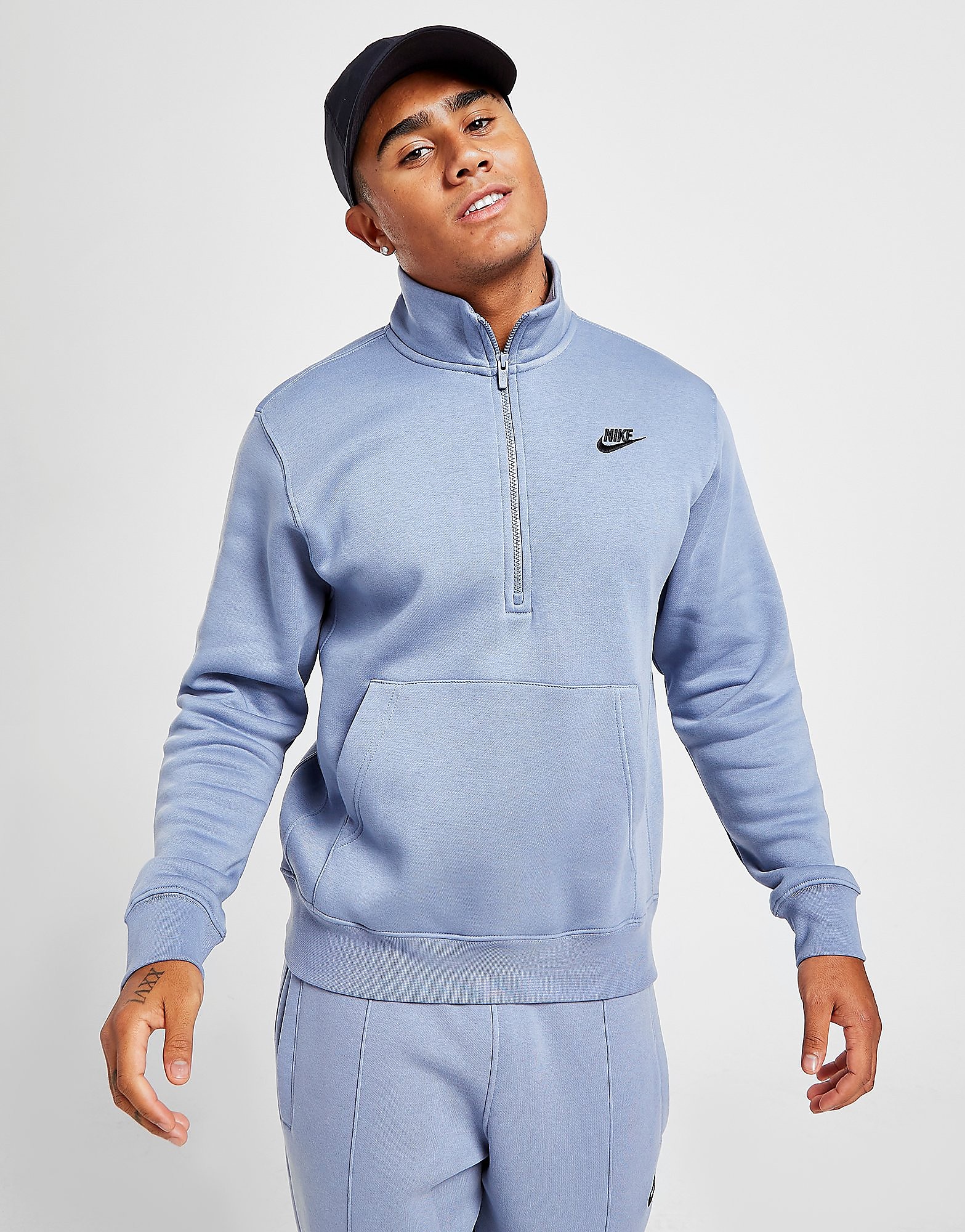 

Nike Foundation 1/2 Zip Sweatshirt - Blue - Mens, Blue