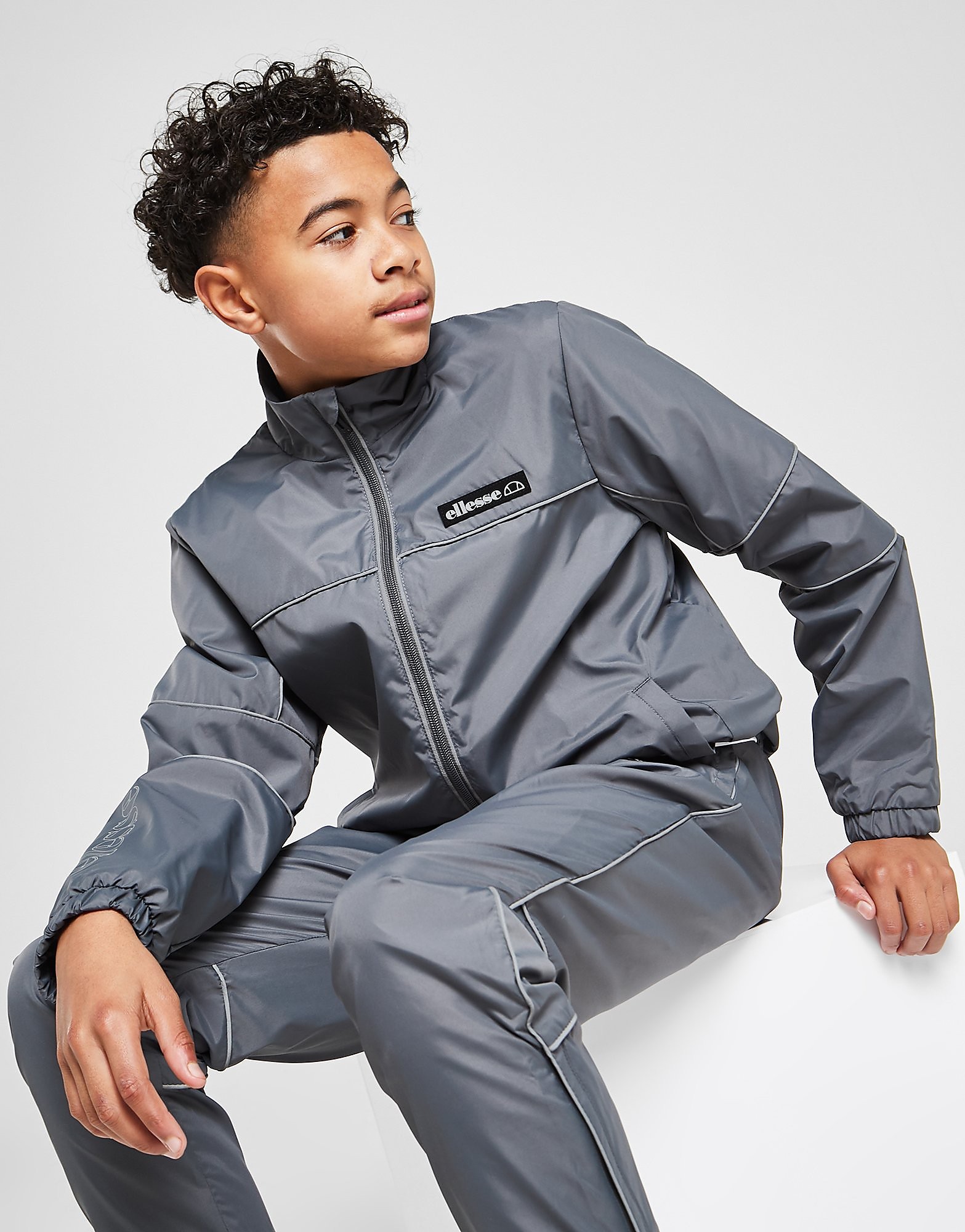 

Ellesse Taffi Woven Full Zip Tracksuit Junior - Grey - Kids, Grey