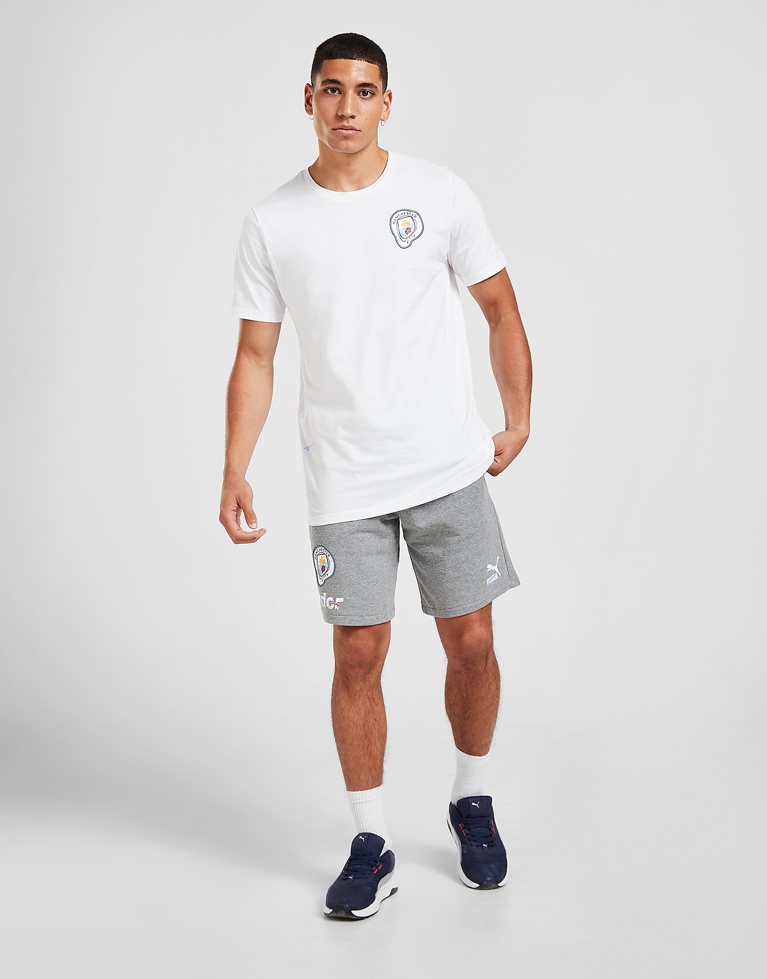 

Puma Manchester City Madchester Sweat Shorts - Grey - Mens, Grey