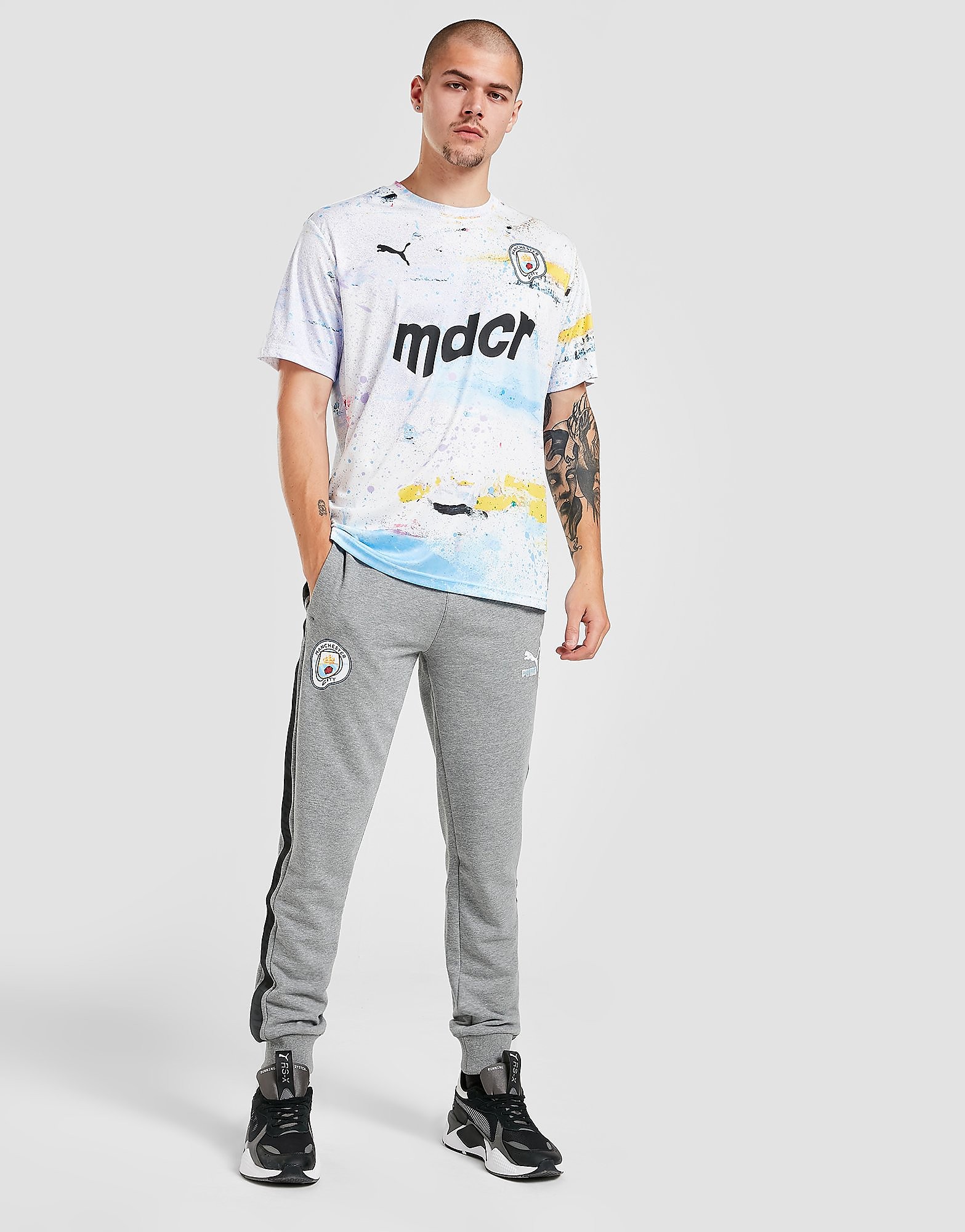

Puma Manchester City Madchester Graphic Joggers - Grey - Mens, Grey