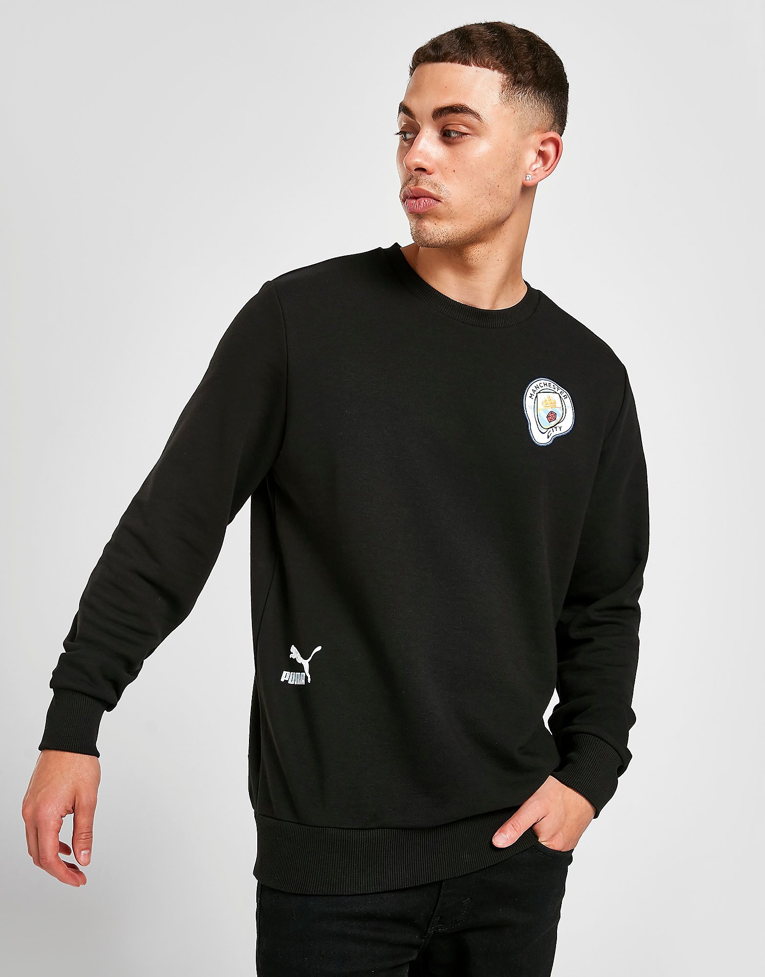

Puma Manchester City Madchester Graphic Crew Sweatshirt - Black - Mens, Black