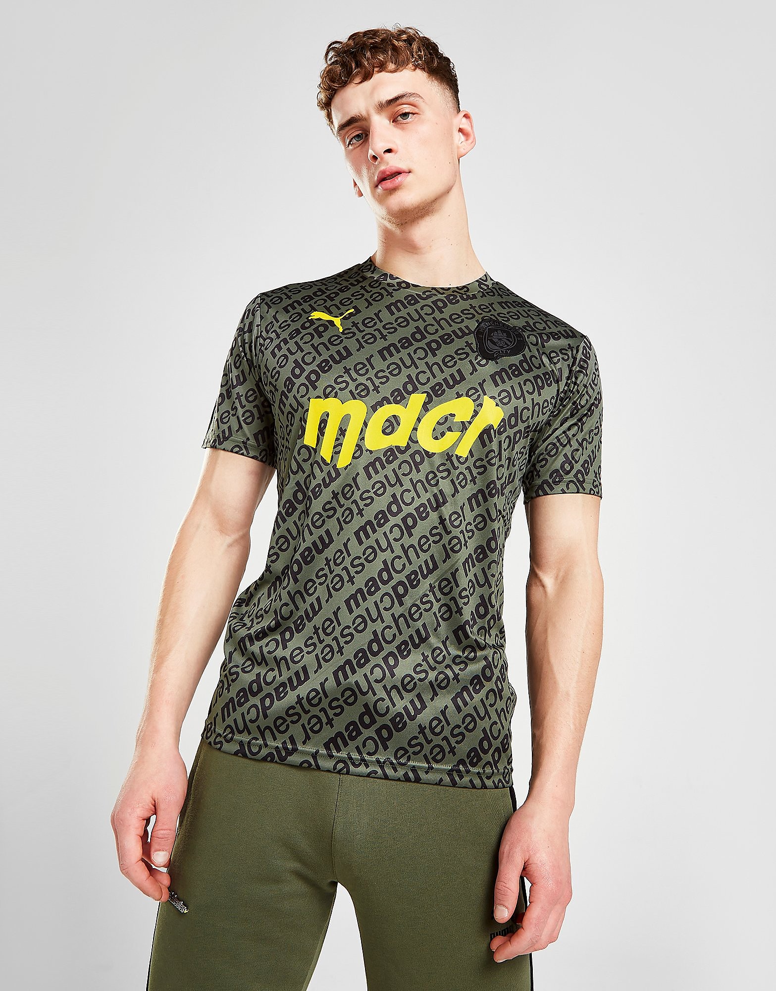 Puma Madchester Graphic Shirt - Green - Mens, Green
