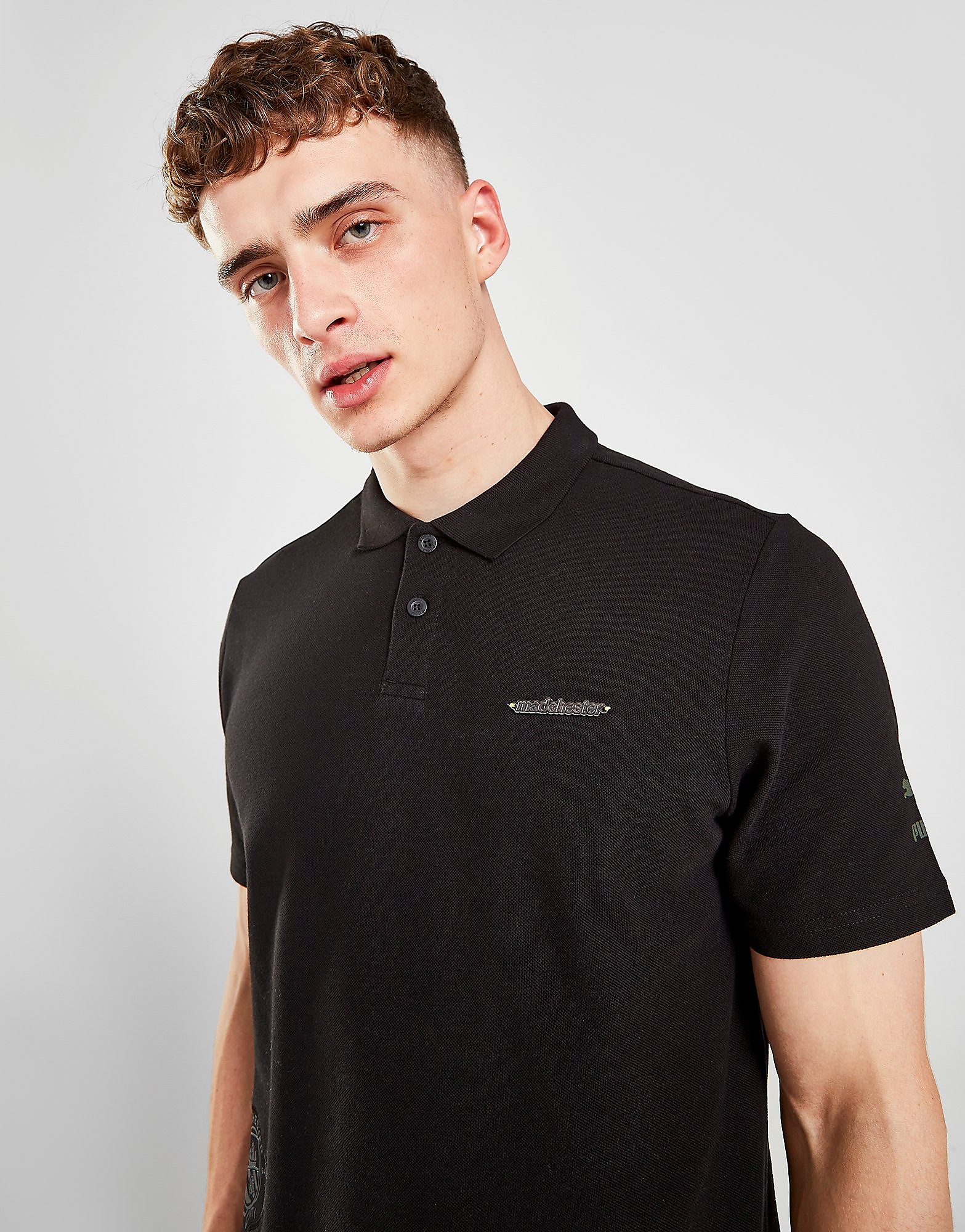 

Puma Madchester Graphic Polo Shirt - Black - Mens, Black