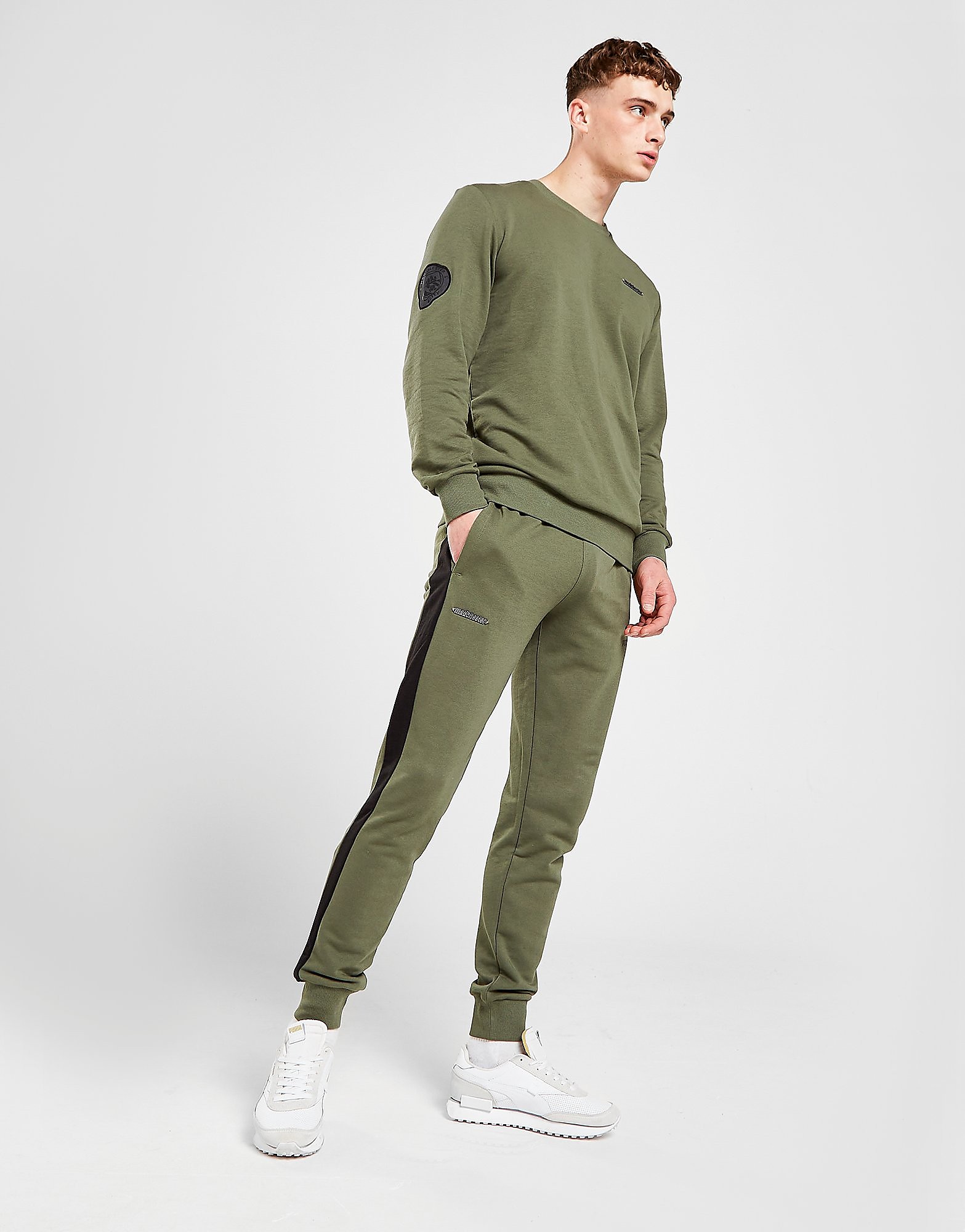 Puma Madchester Graphic Joggers - Green - Mens, Green