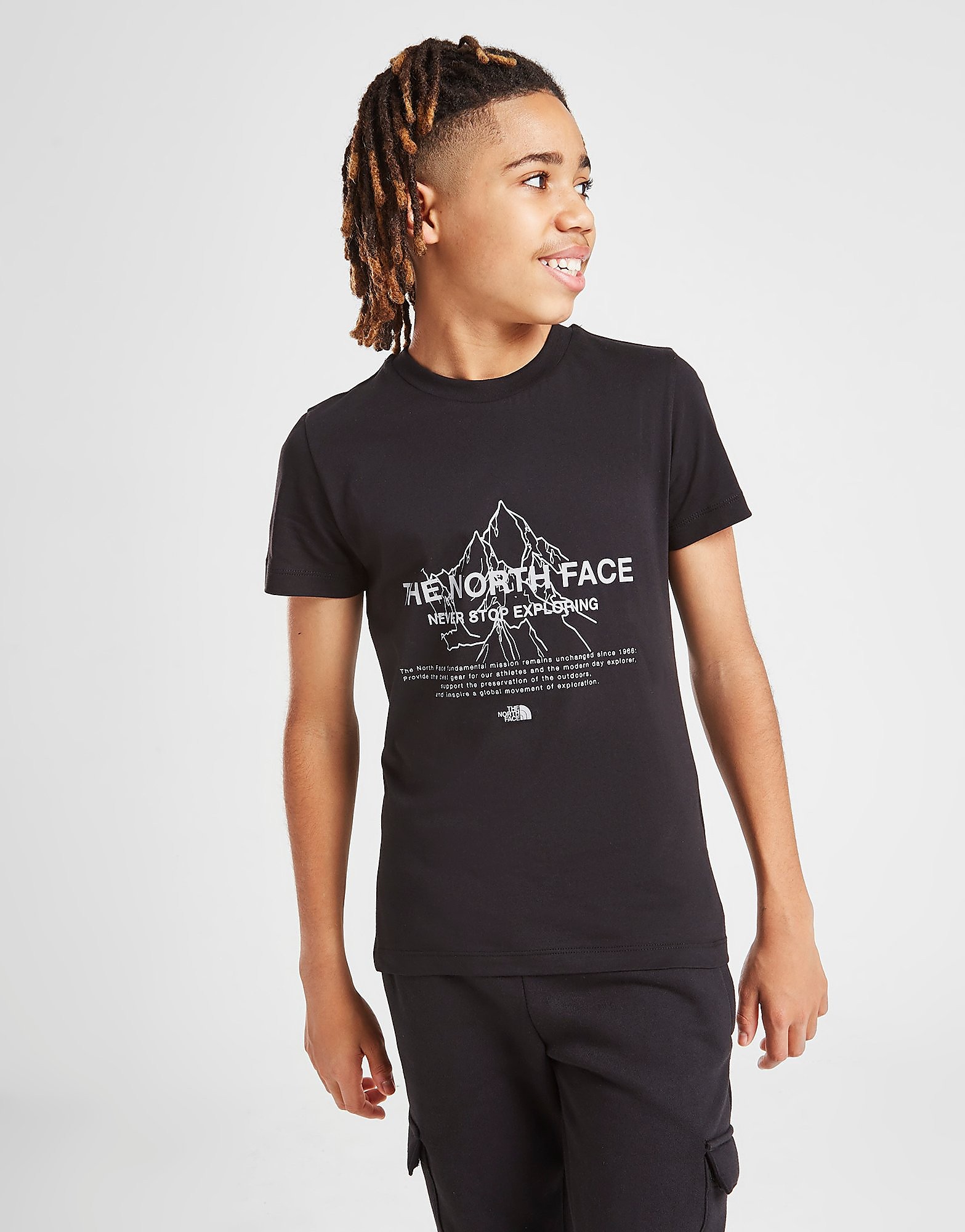 

The North Face Mountain Front T-Shirt Junior - Only at JD - Black - Kids, Black