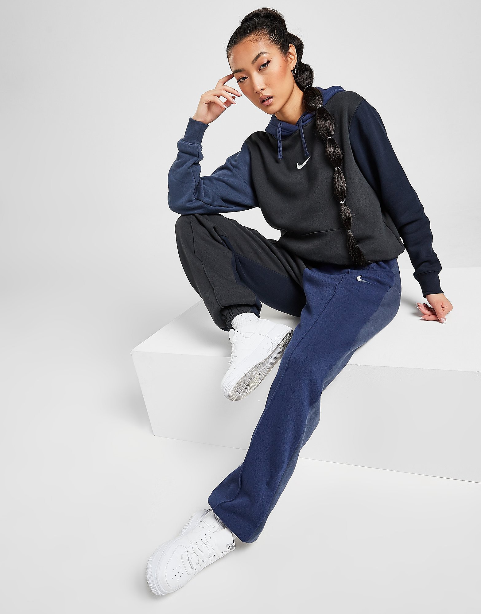 

Nike Colour Block Swoosh Joggers - Off-Noir - Womens, Off-Noir