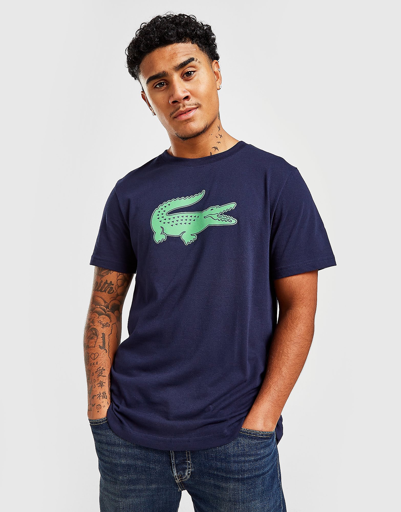 

Lacoste Big Croc T-Shirt - Blue, Blue