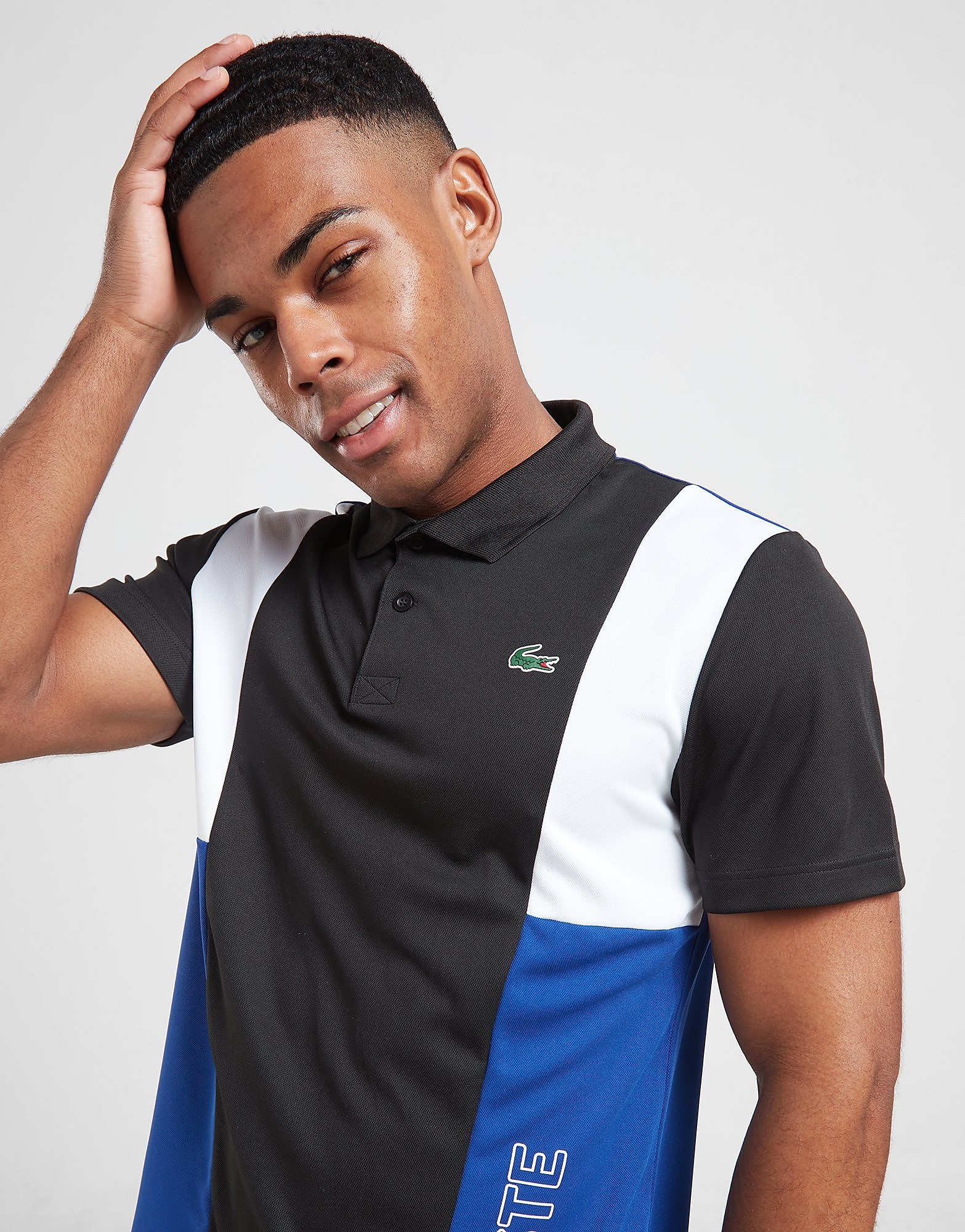 

Lacoste Tech Colour Block Polo Shirt - Black - Mens, Black