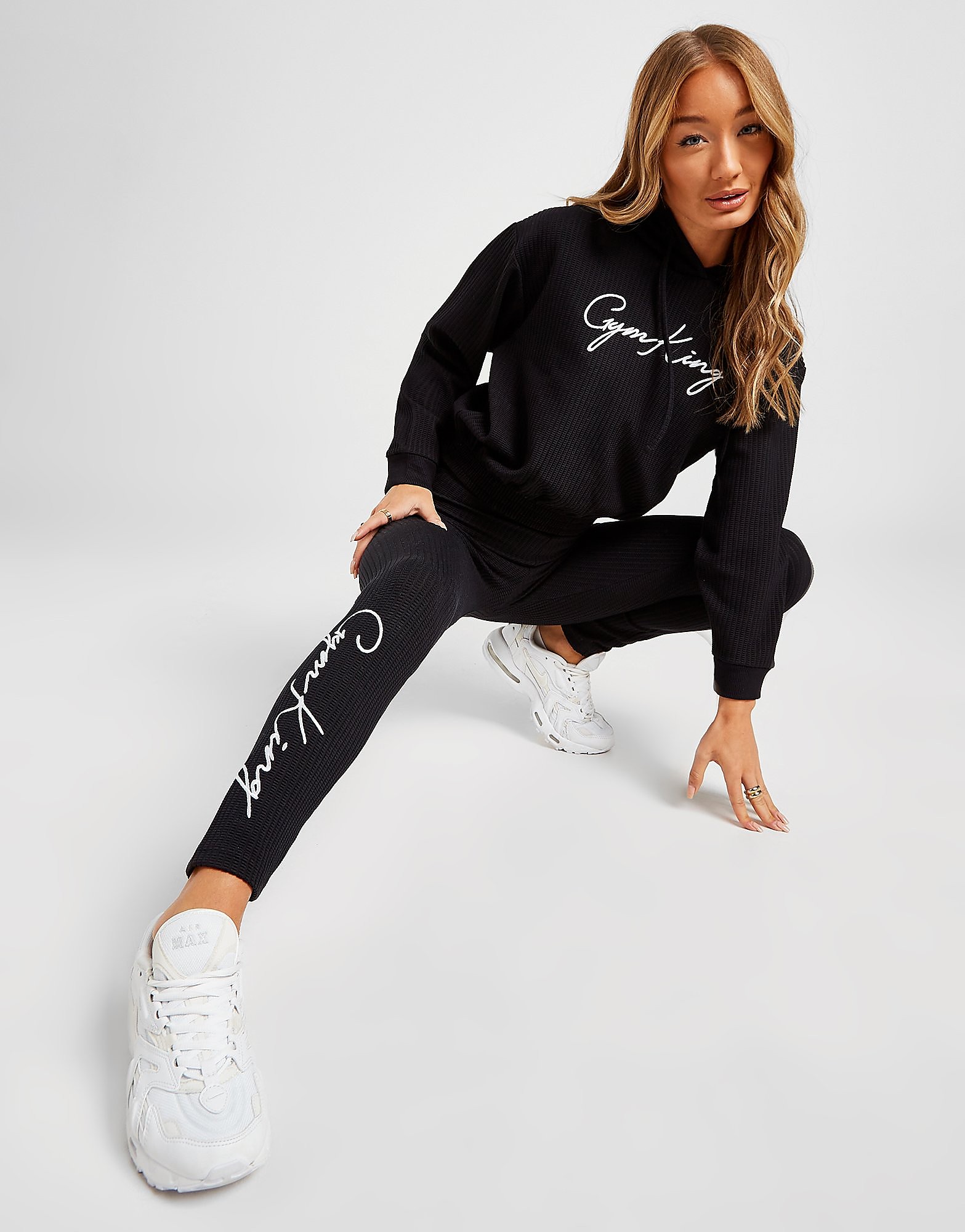 

Gym King Waffle Knit Leggings - Black - Womens, Black