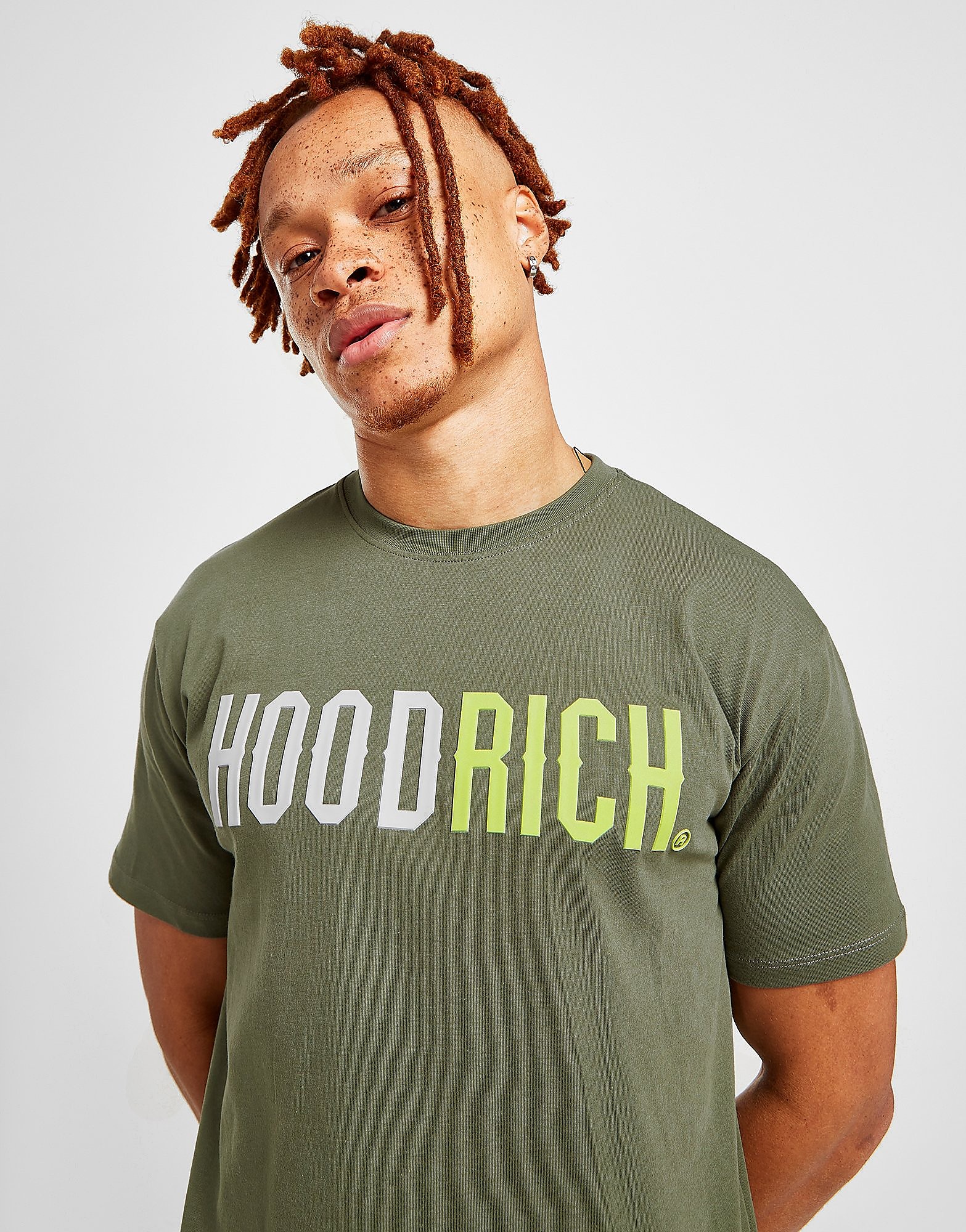 Hoodrich Splitter T-Shirt - Green - Mens, Green