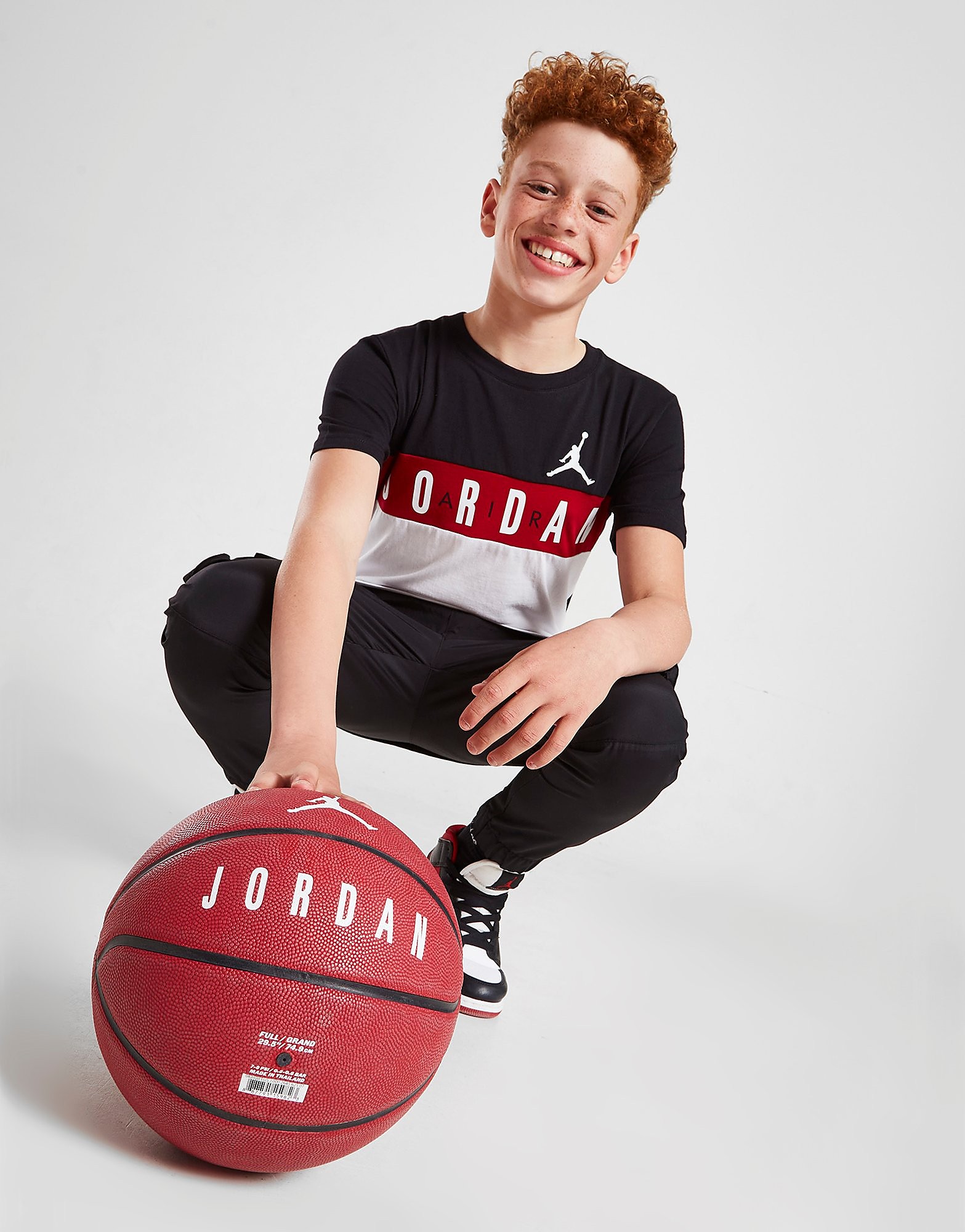 

Jordan Colour Block Panel T-Shirt Junior - Only at JD - Black/RED$ - Kids, Black/RED$