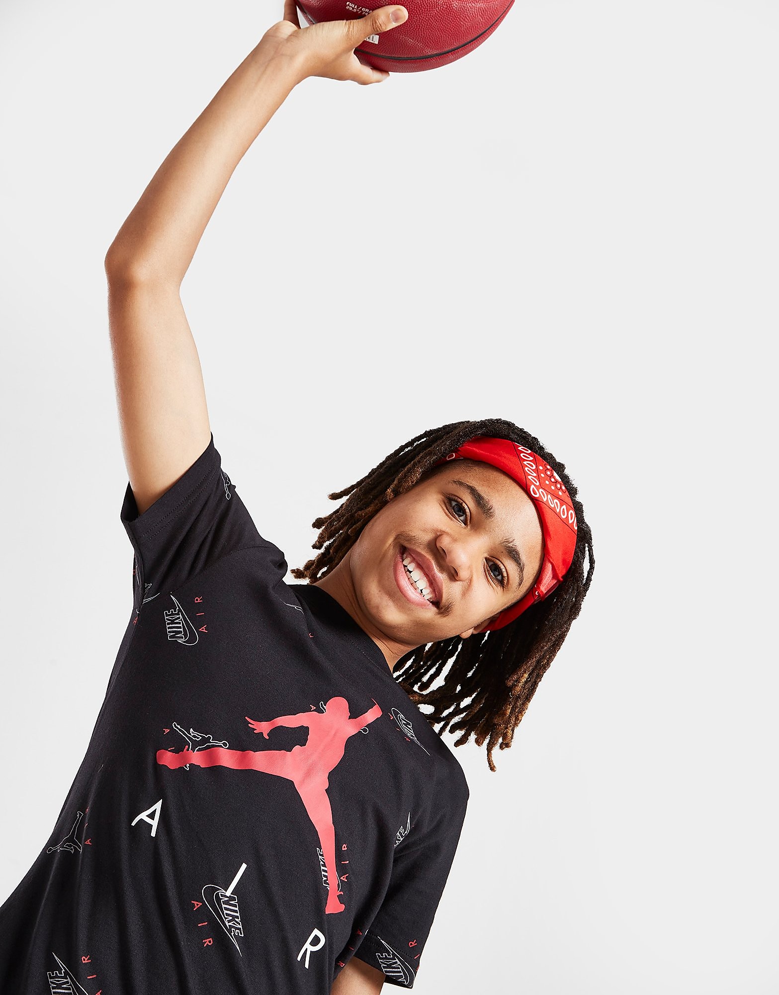 

Jordan Jumpman All Over Print T-Shirt Junior - Only at JD - Black - Kids, Black