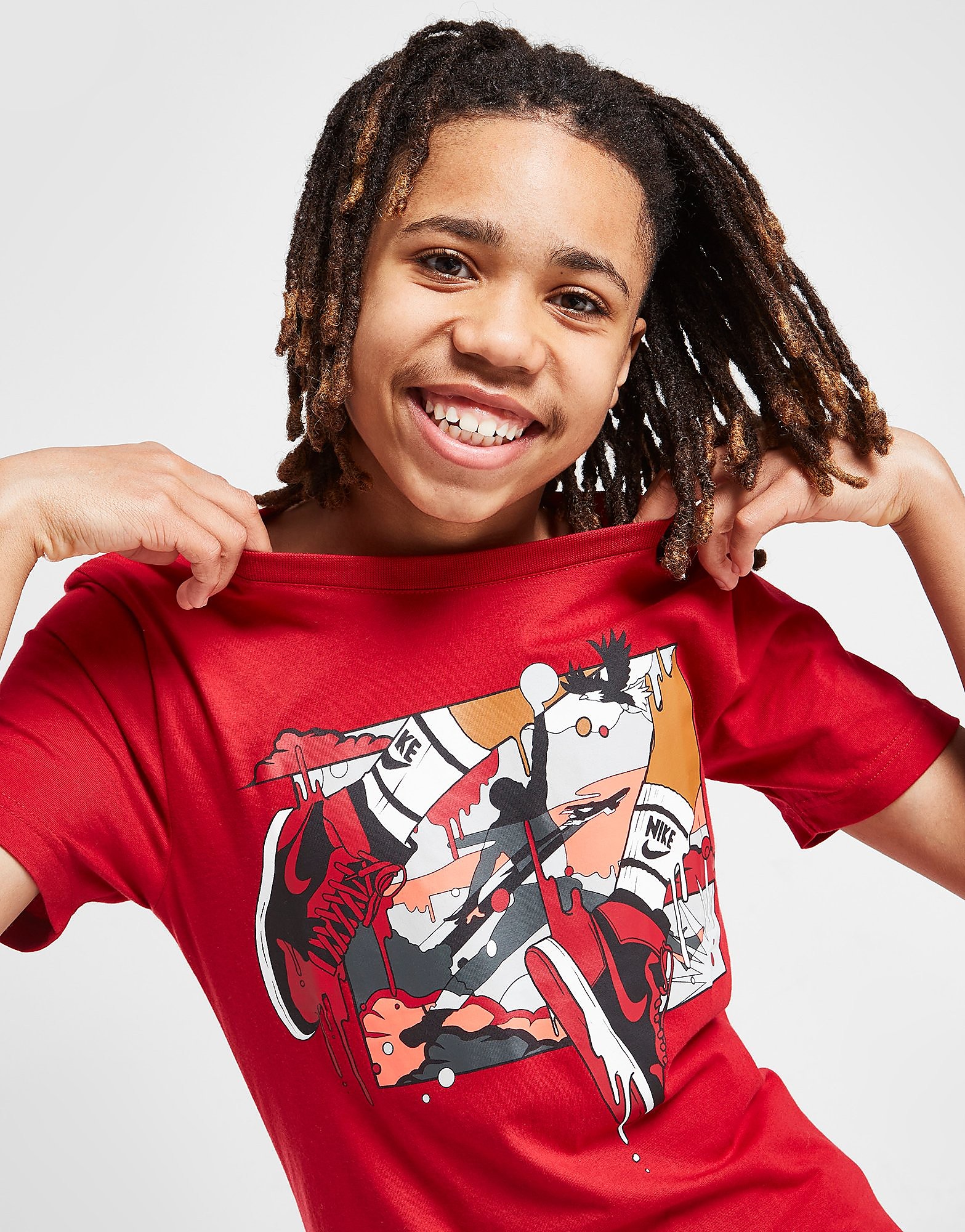 Jordan DNA Sneaker T-Shirt Junior - Red - Kids, Red