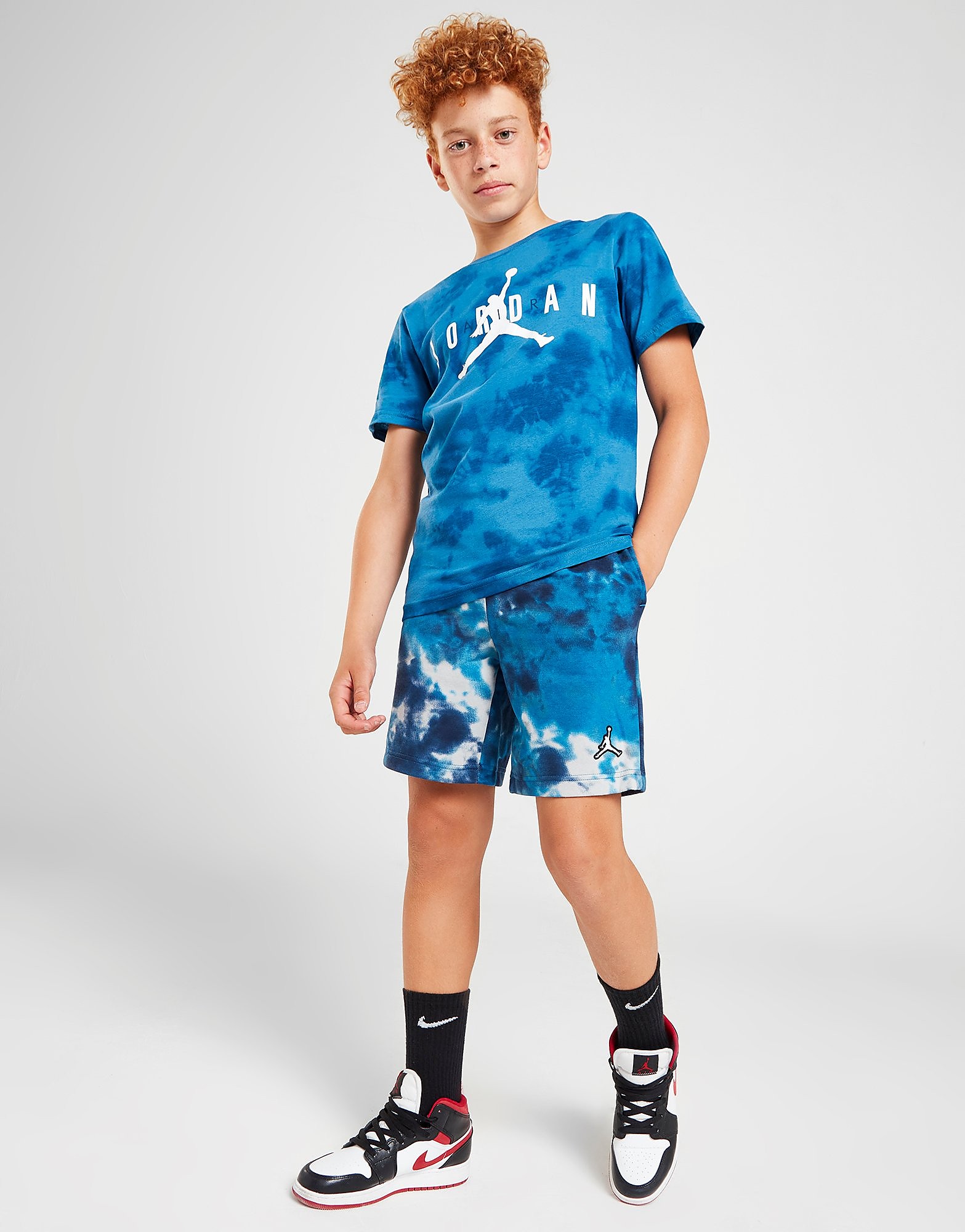 Jordan Smoke-Dye Shorts Junior, Blå