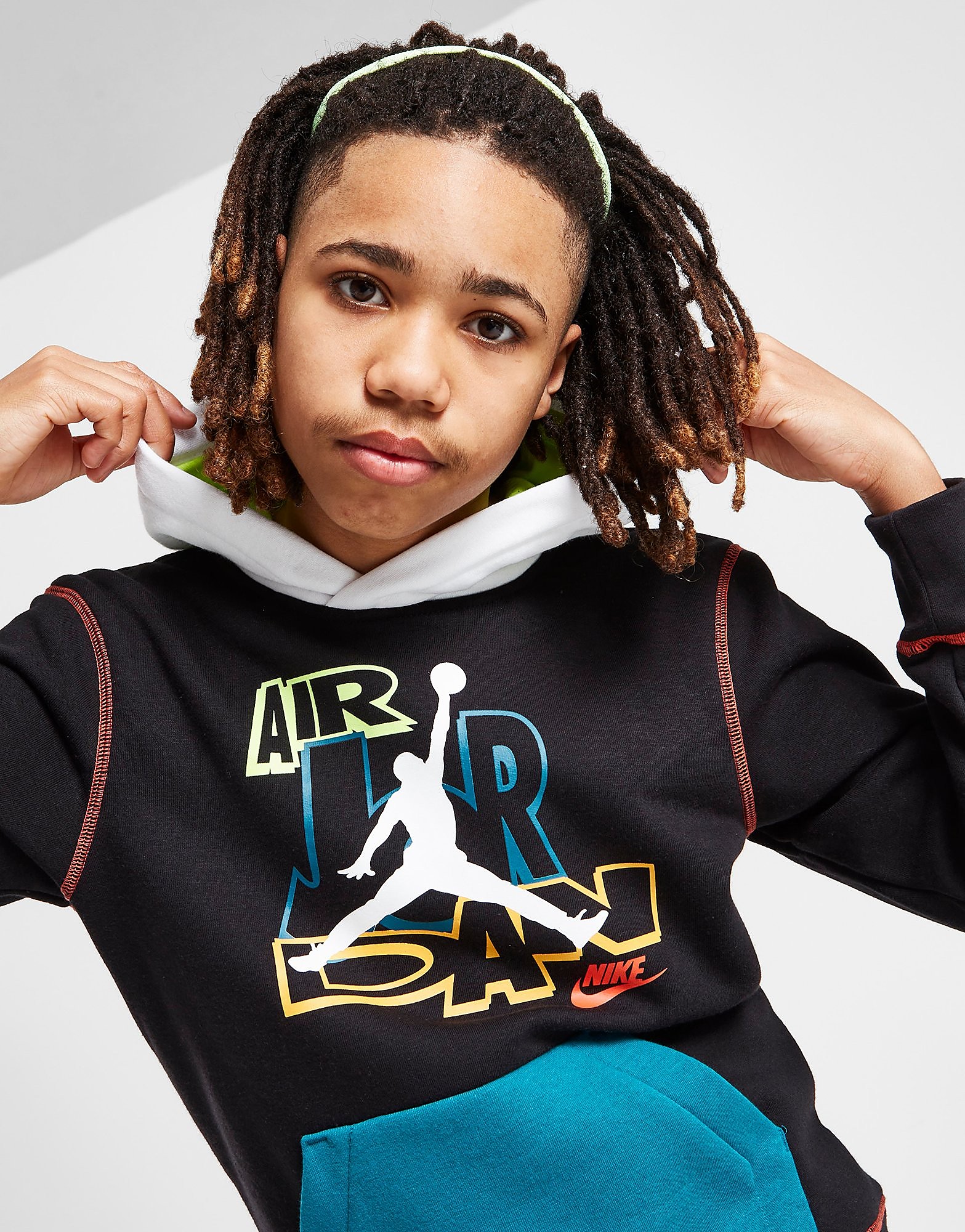 

Jordan Slime Vortex Pullover Hoodie Junior - Black - Kids, Black