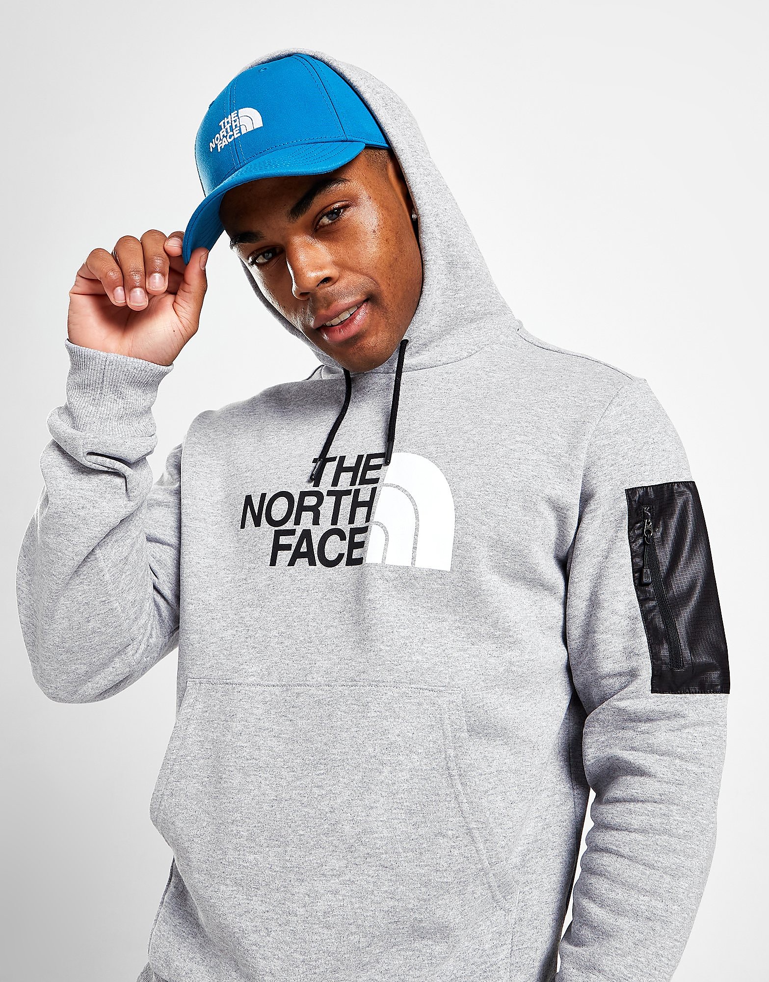 

The North Face Logo Pocket Hoodie - Only at JD - Grey - Mens, Grey