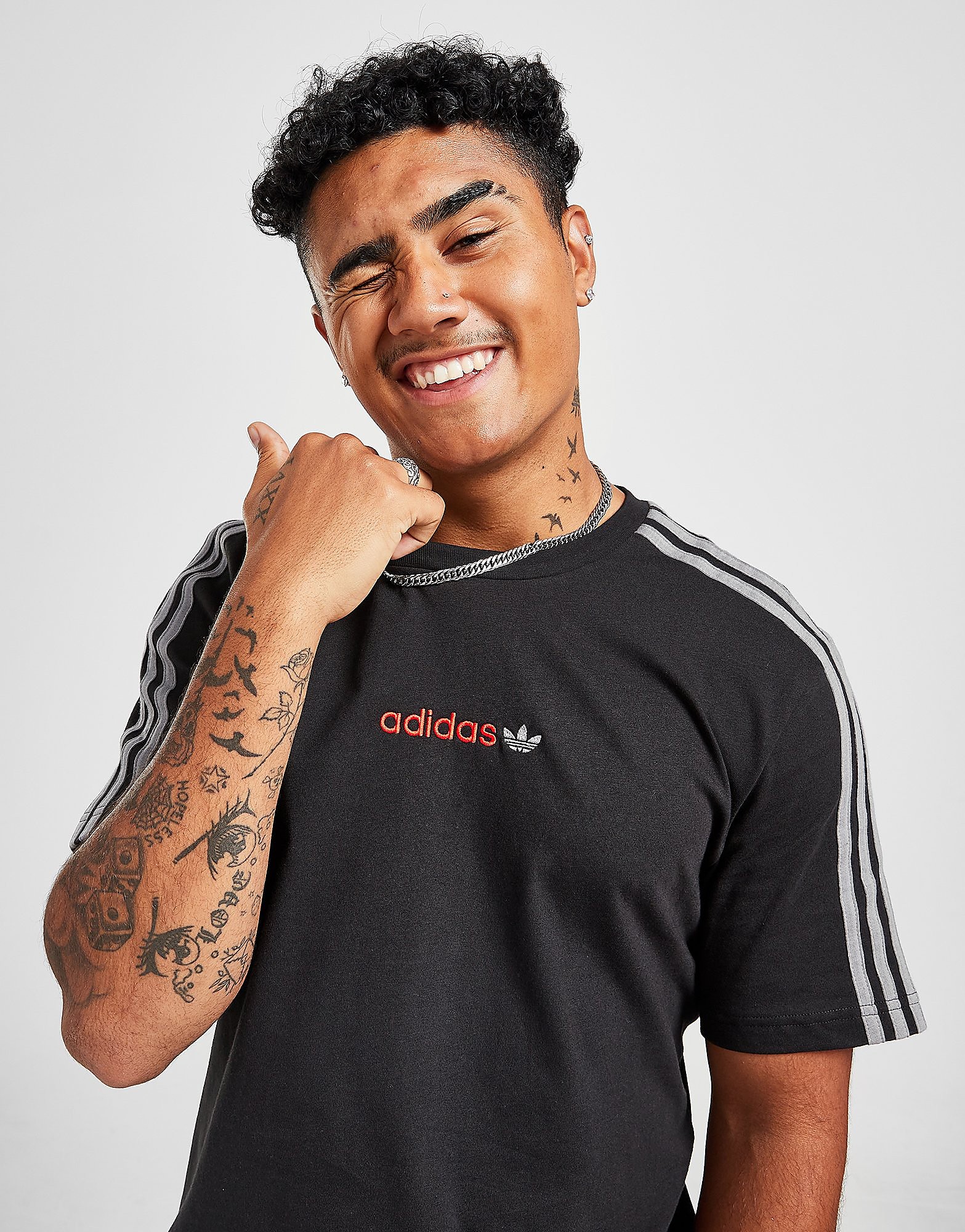

adidas Originals Cali T-Shirt - Only at JD - Black - Mens, Black