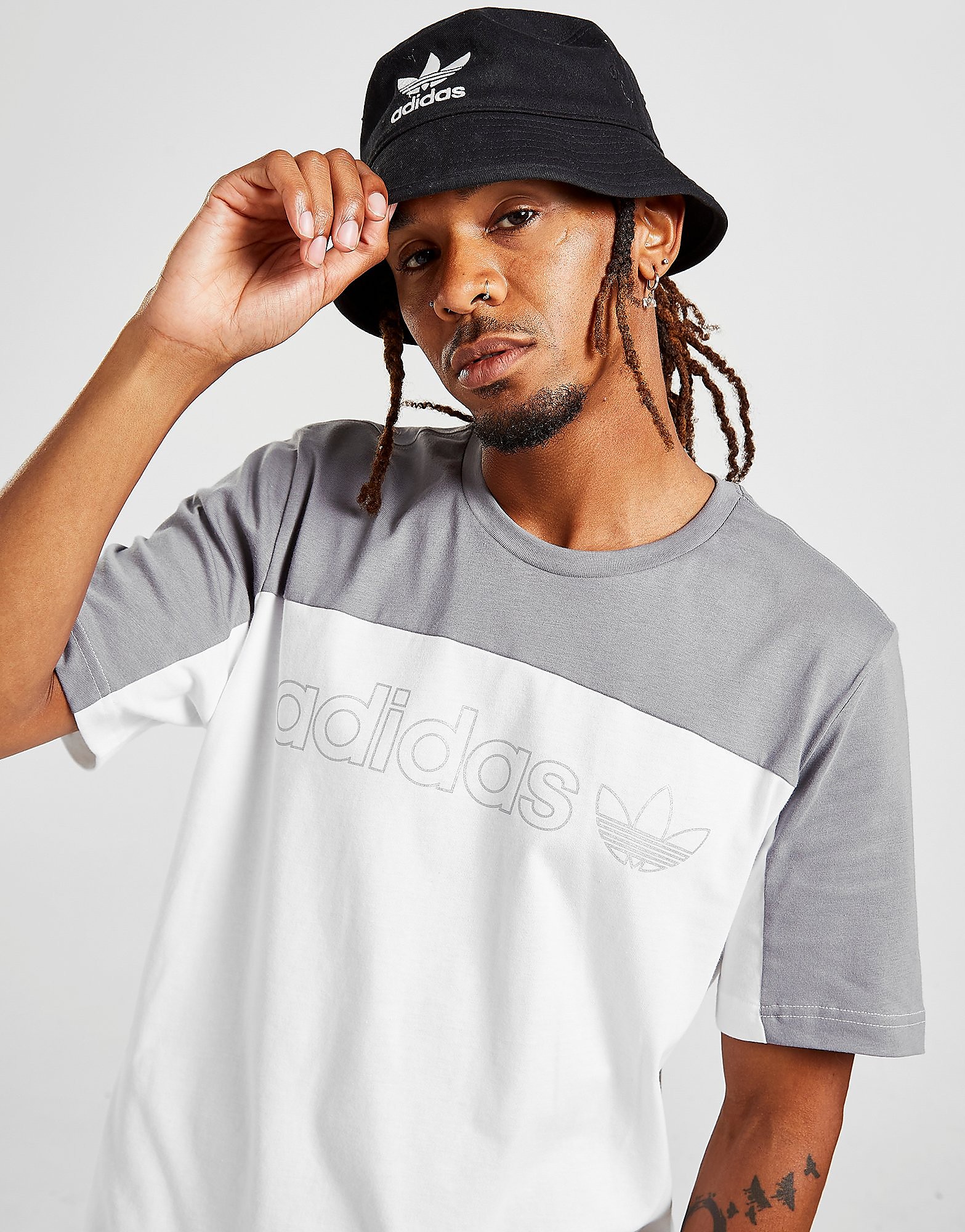 adidas Originals Outline T-Shirt - Only at JD - White - Mens, White