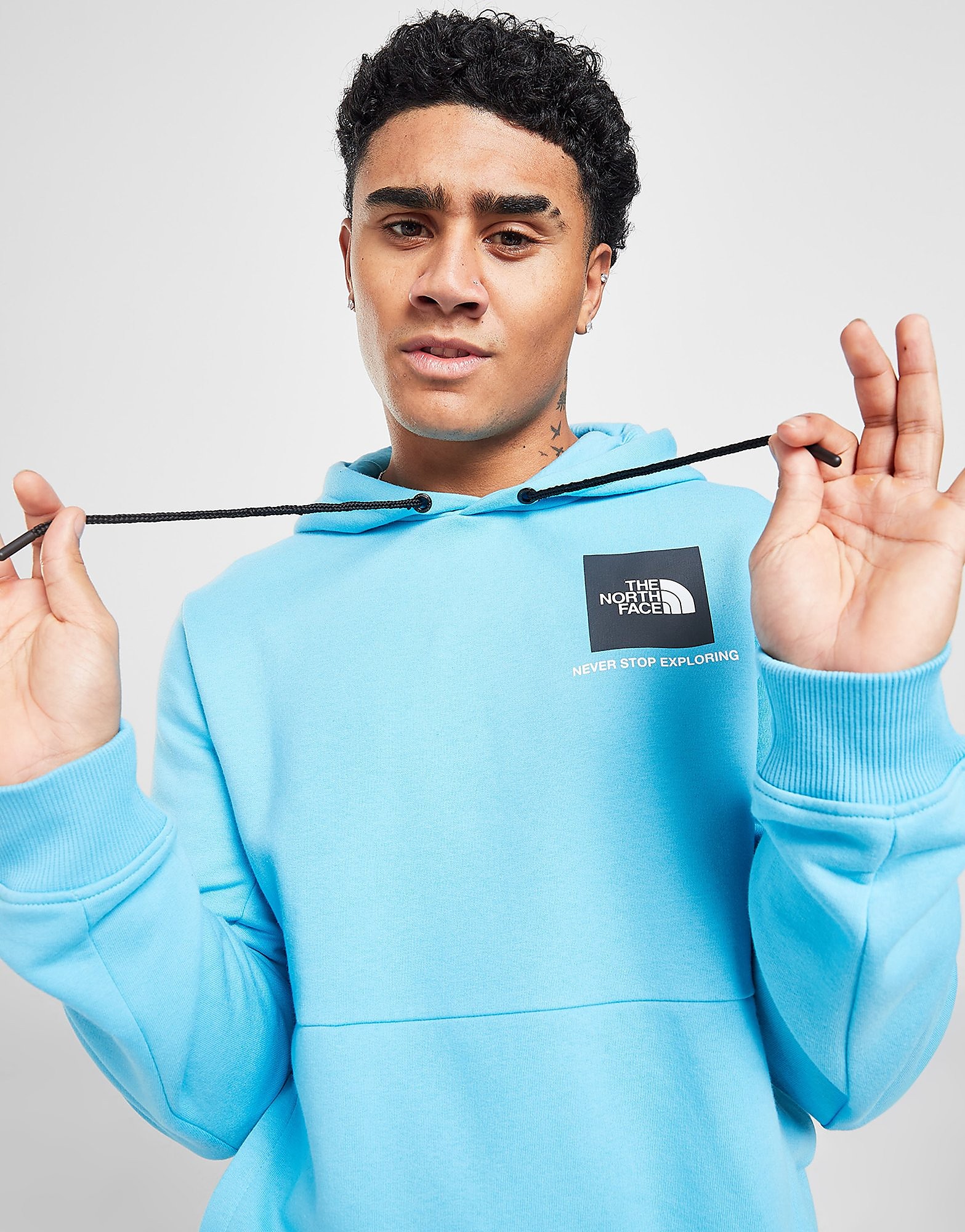 

The North Face Fine Box Hoodie - Only at JD - Blue - Mens, Blue
