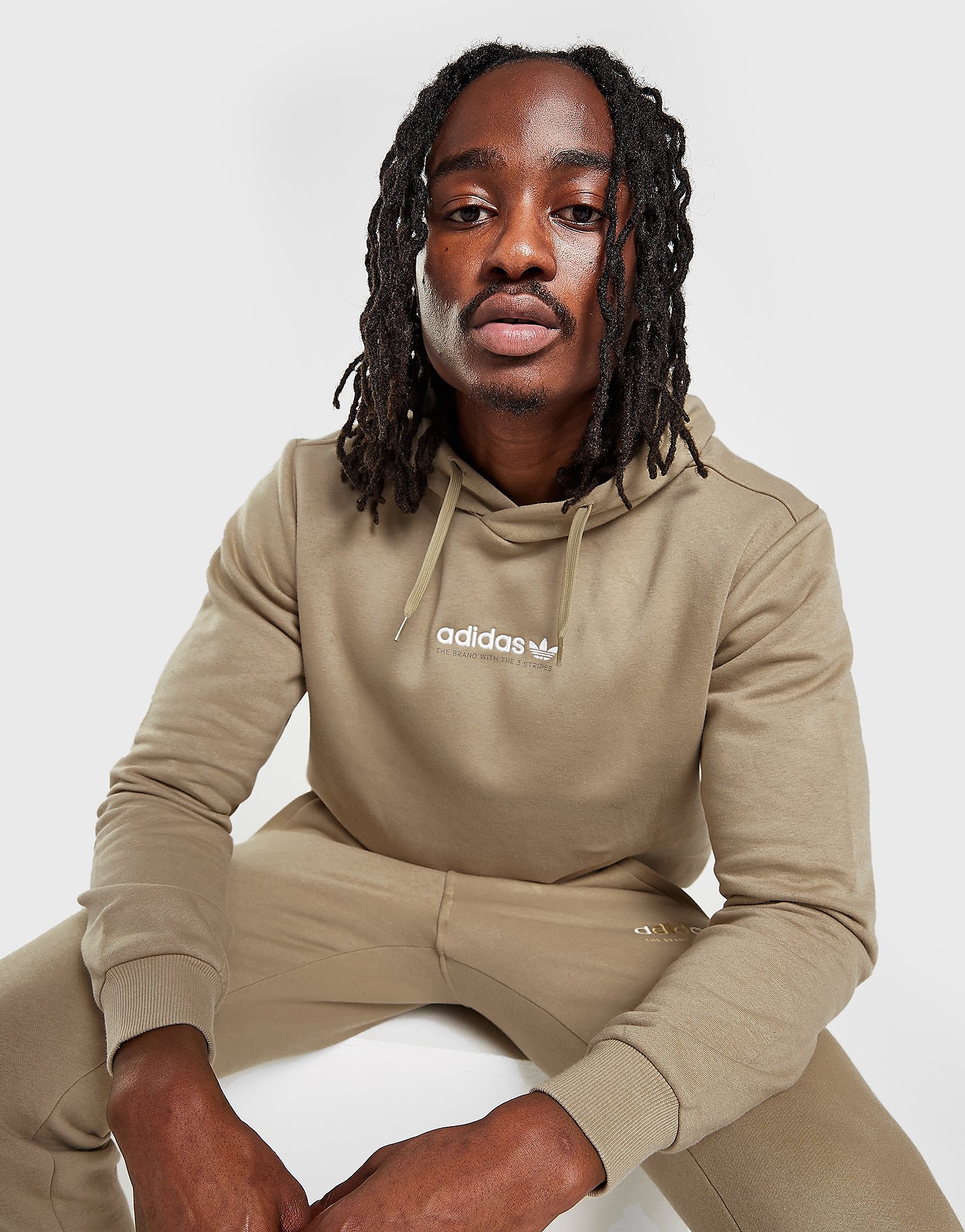 

adidas Originals Trefoil Logo Hoodie - Brown - Mens, Brown