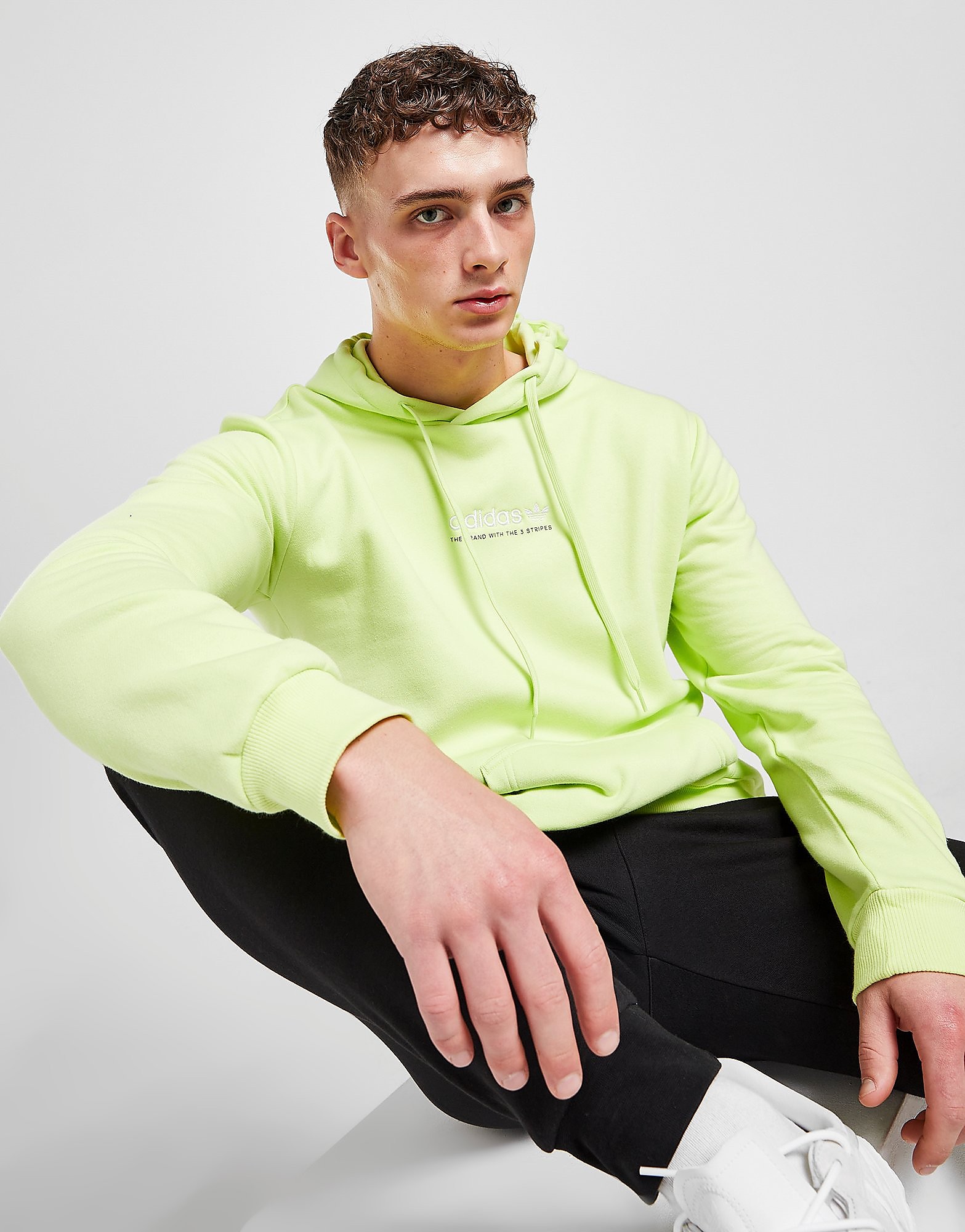 

adidas Originals Trefoil Logo Hoodie - Only at JD - Yellow - Mens, Yellow