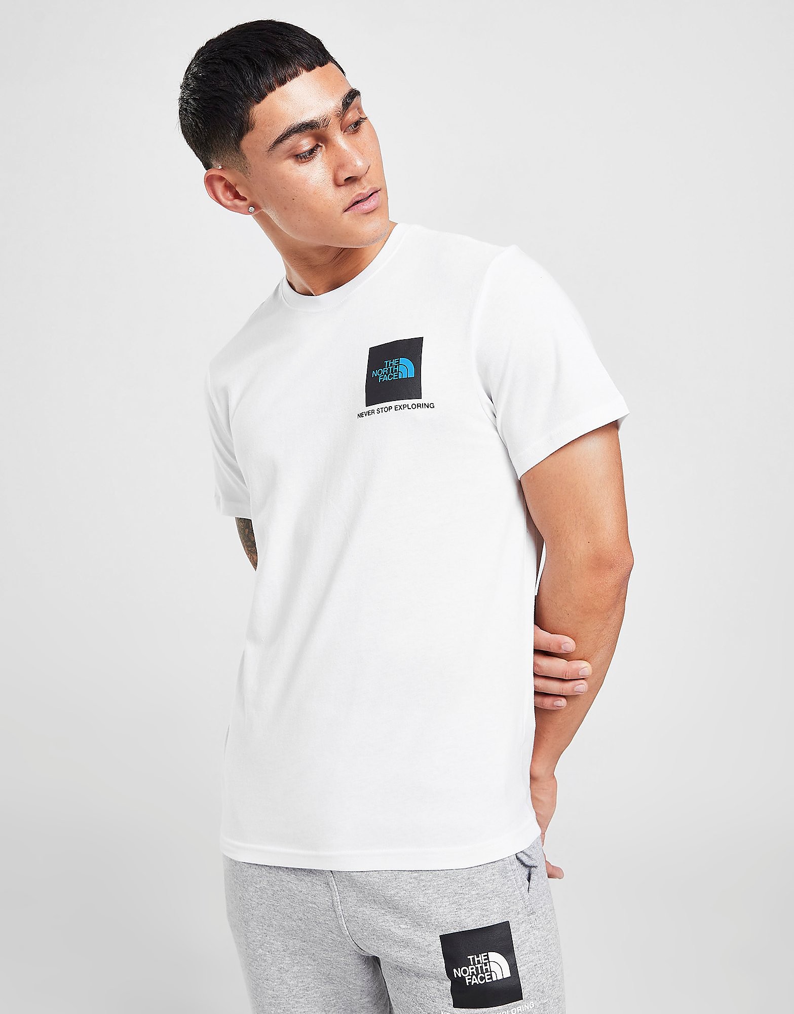 

The North Face Fine Line Box Logo T-Shirt - Only at JD - White, White