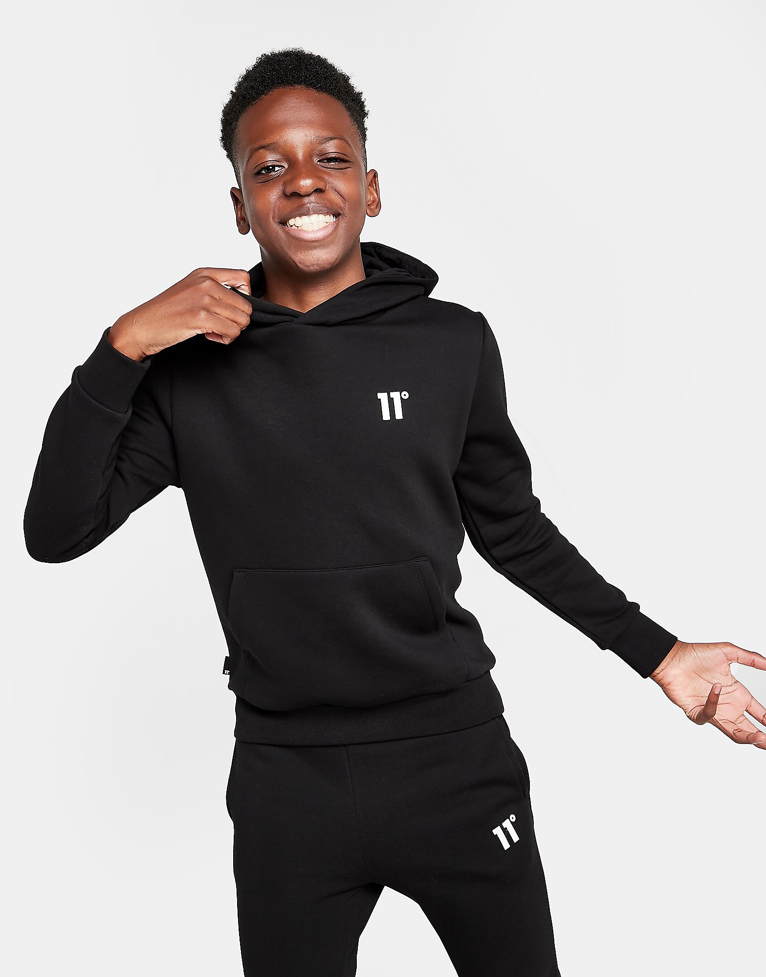 

11 Degrees Core Fleece Hoodie Junior - Only at JD - Black - Kids, Black