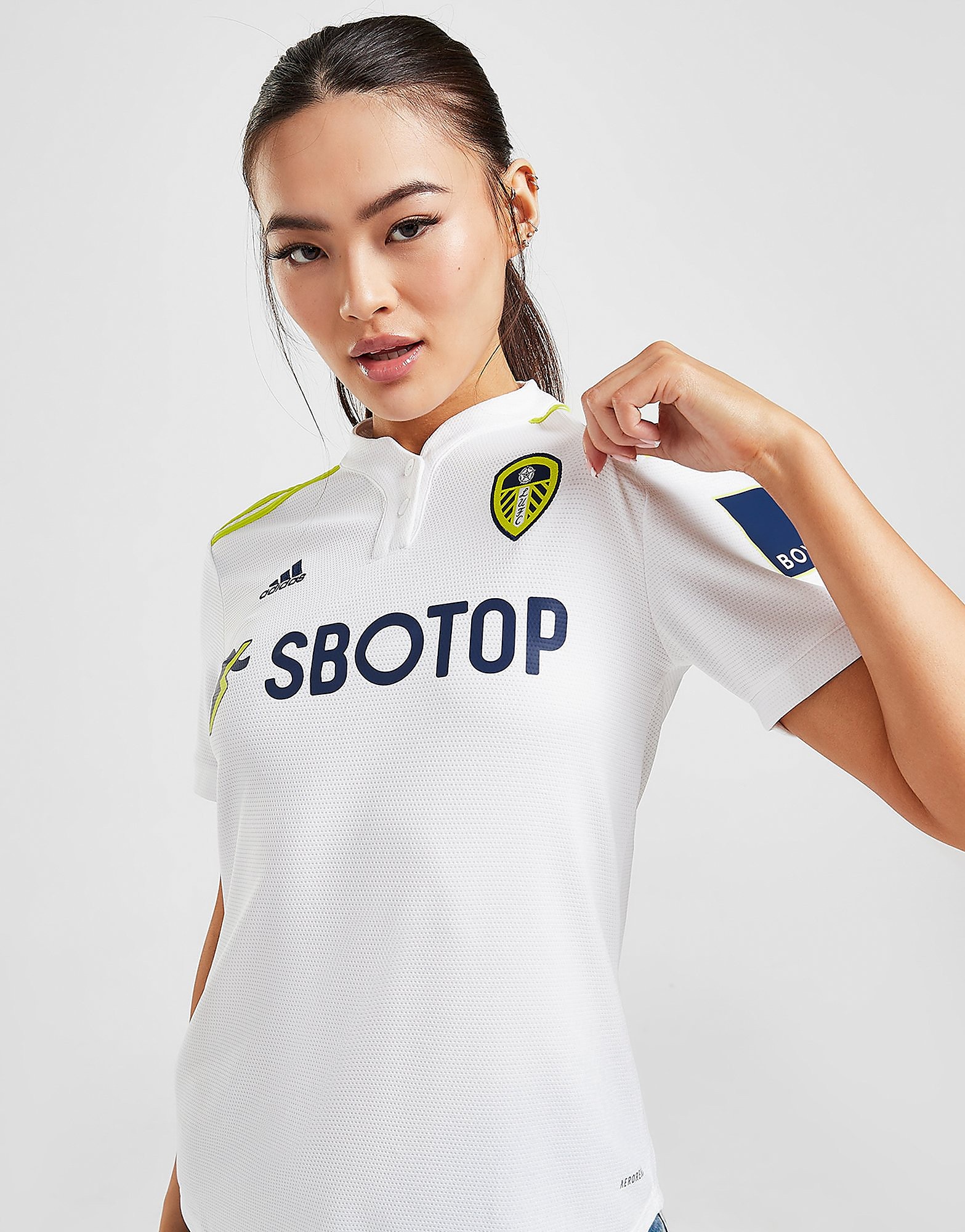 

adidas Leeds United FC 2021/22 Home Shirt Women's - White, White