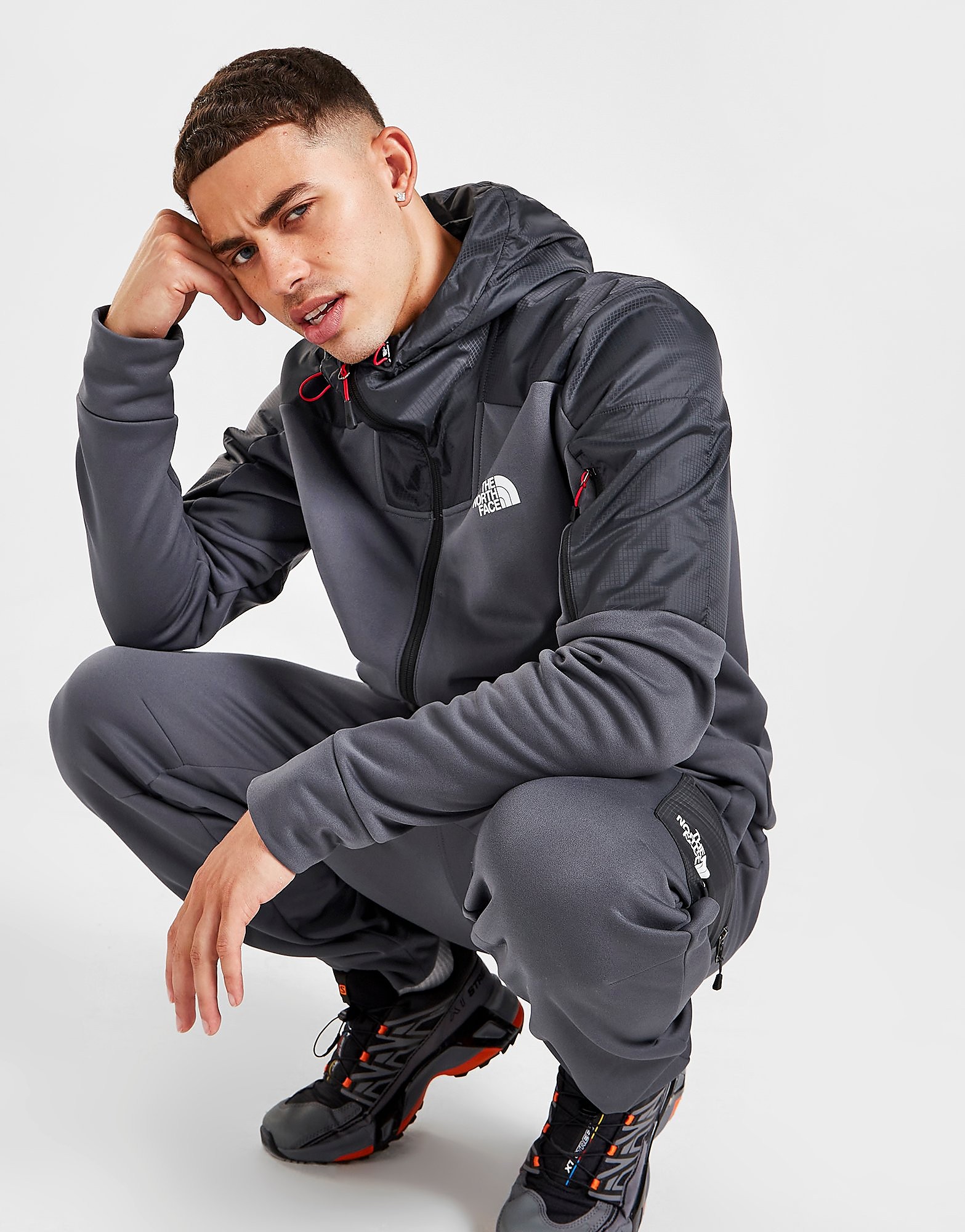 

The North Face Mittelegi Full Zip Hoodie - Only at JD - Grey - Mens, Grey