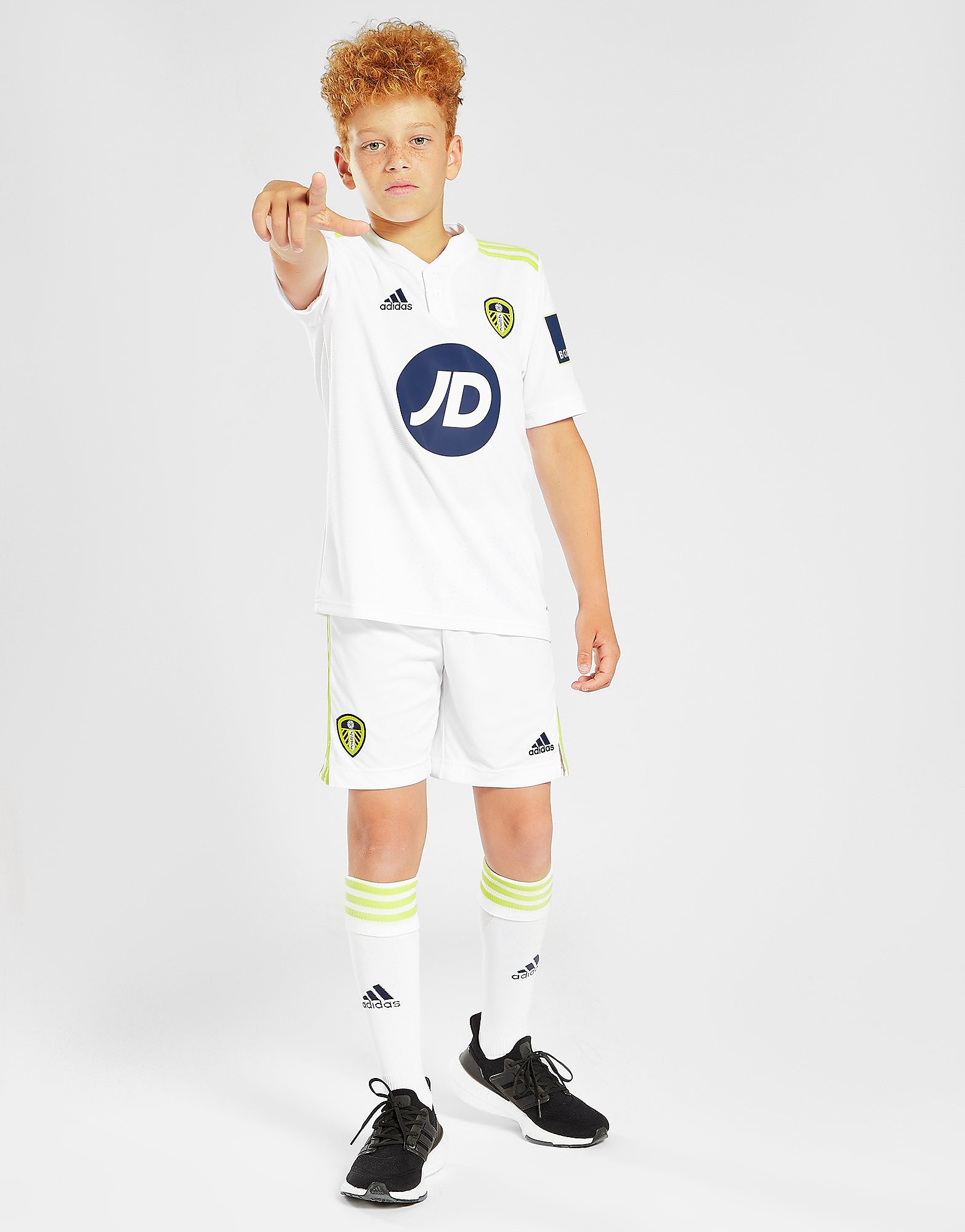 

adidas Leeds United FC 2021/22 Home Shorts Junior - White - Kids, White