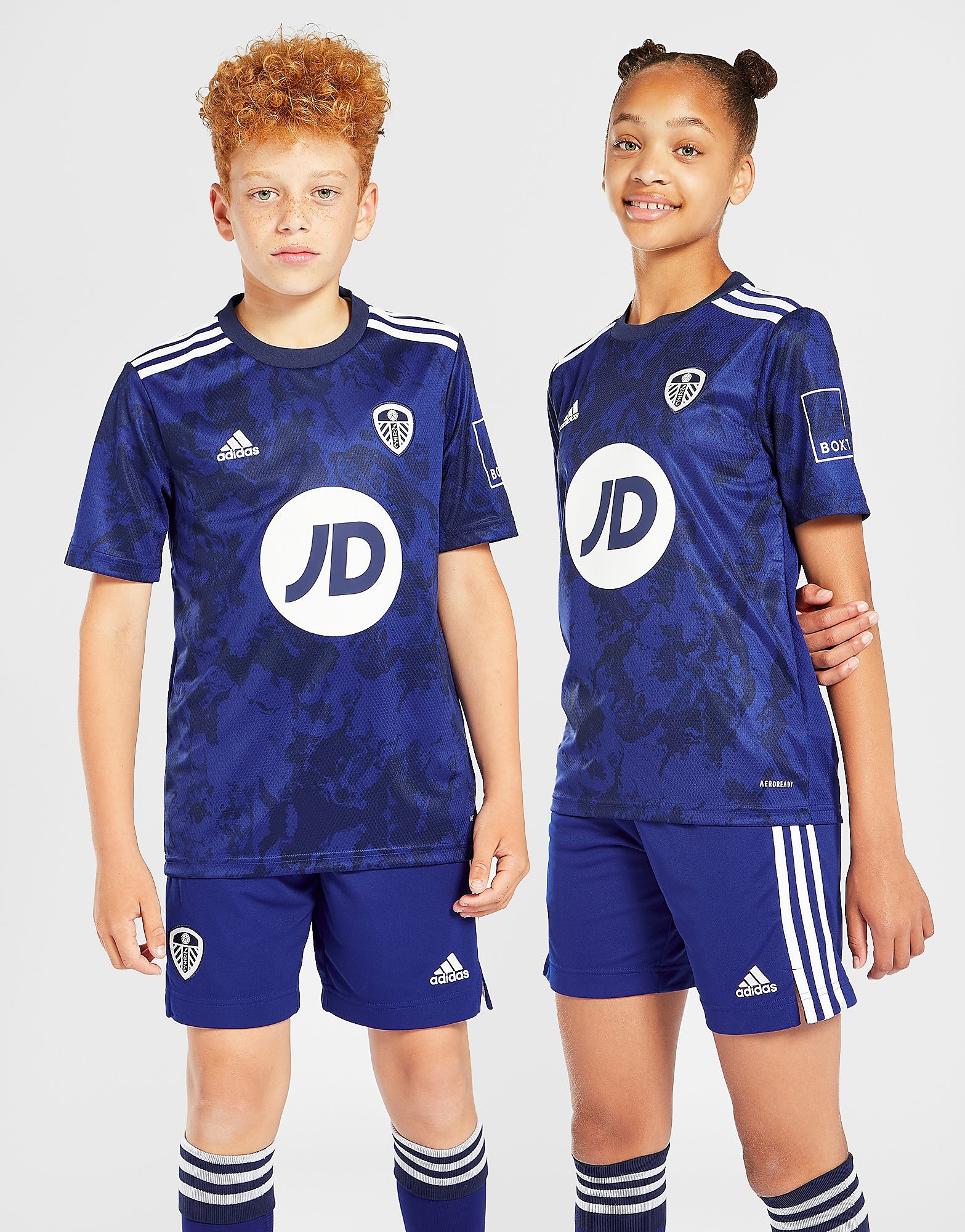 

adidas Leeds United FC 2021/22 Away Shirt Junior - Navy - Kids, Navy