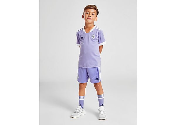 adidas Leeds United FC 2021/22 Third Kit Children - Purple - Kids, Purple